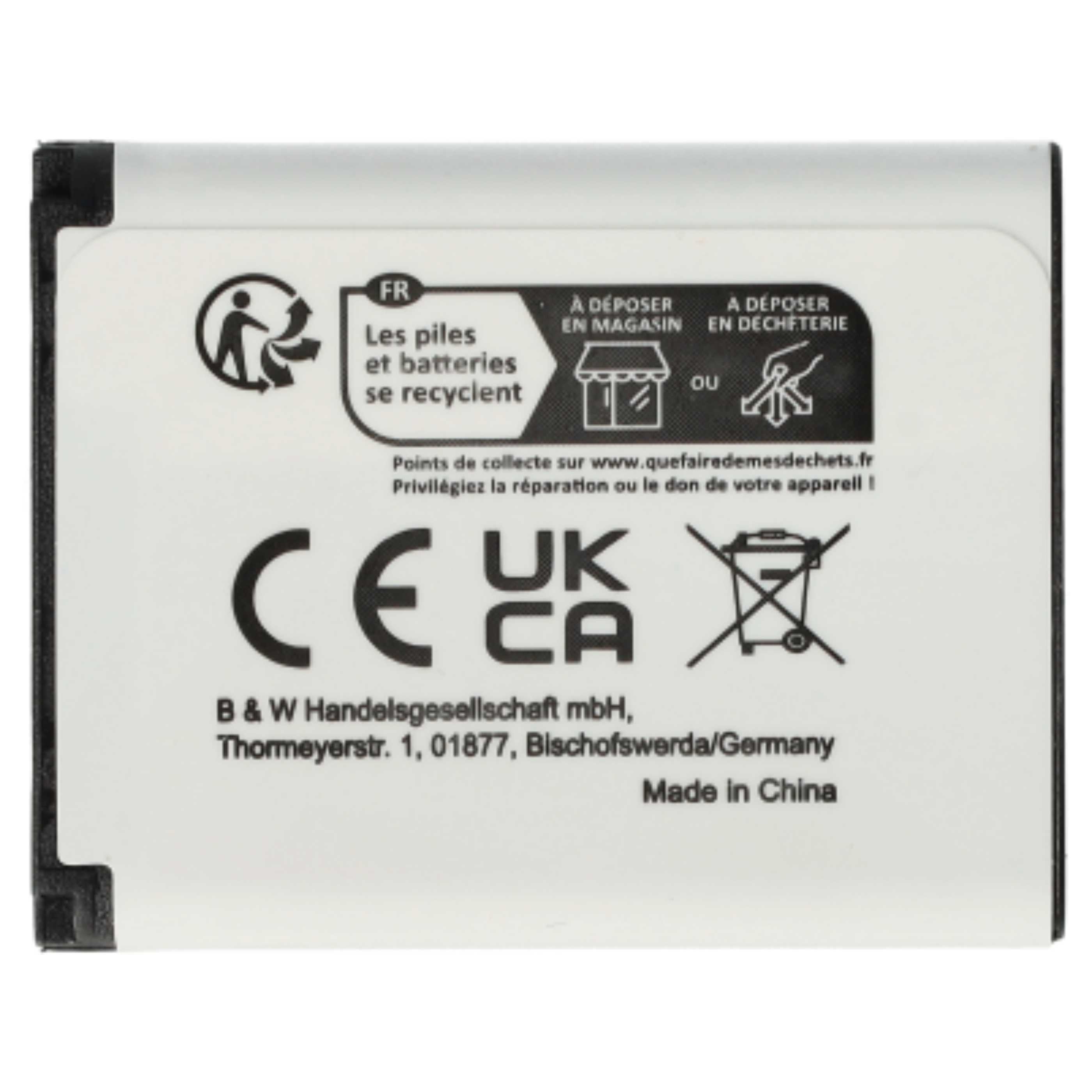 Battery Replacement for Fuji / Fujifilm NP-45A, NP-45 - 600mAh, 3.7V, Li-Ion