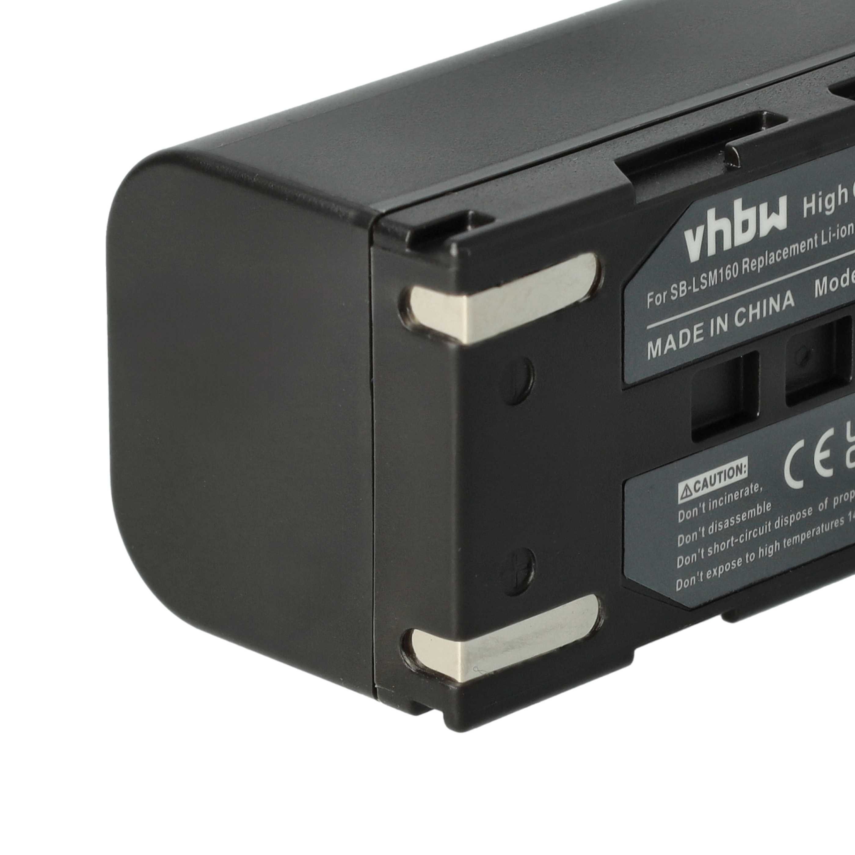 Videocamera 3x Battery Replacement for Samsung SB-LSM160, SB-LSM320, SB-LSM80 - 1200 mAh 7.2 V Li-Ion