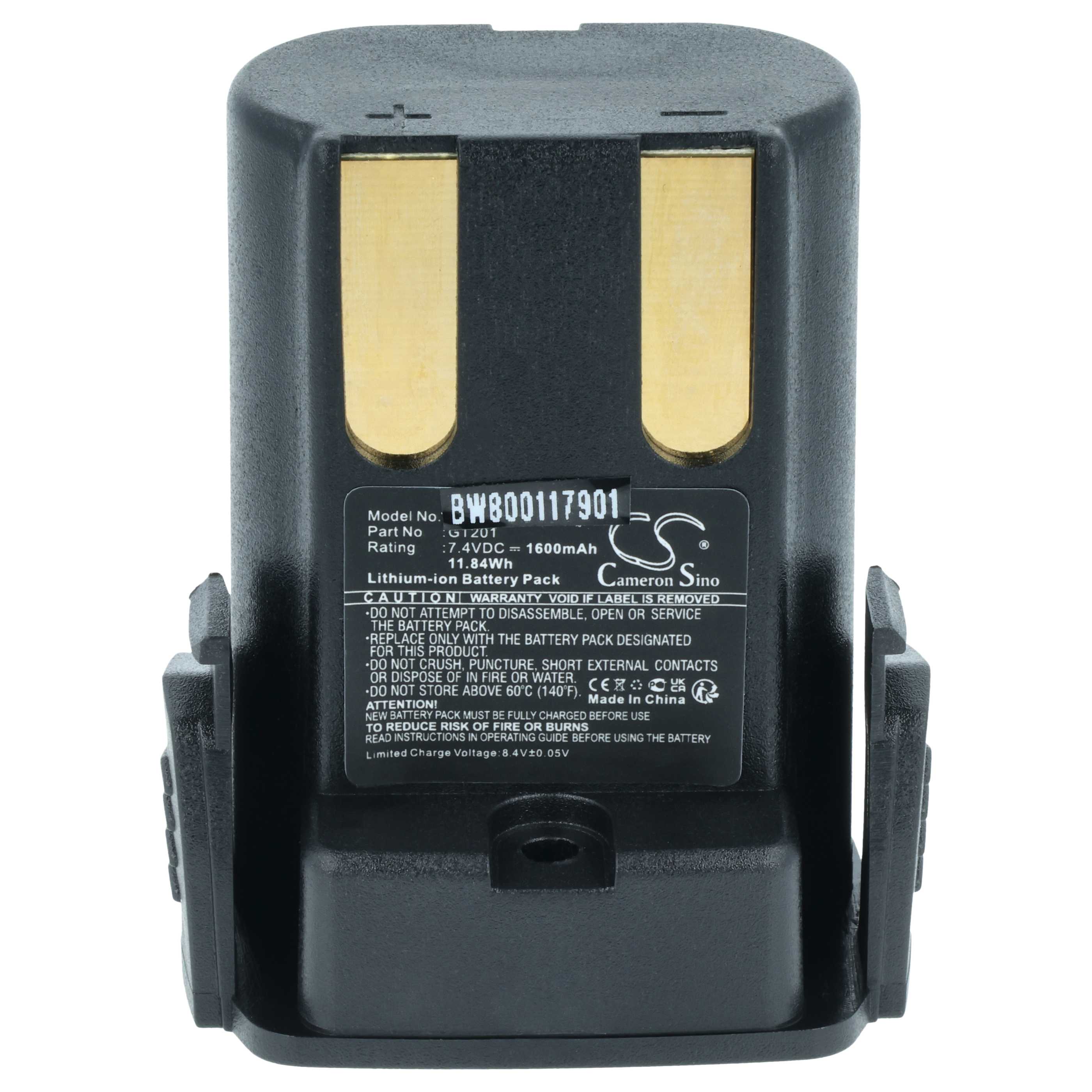 Batterie (2 pcs.) remplace Aesculap GT201 tondeuse pour chien Aesculap - 1600mAh 7,4V Li-ion