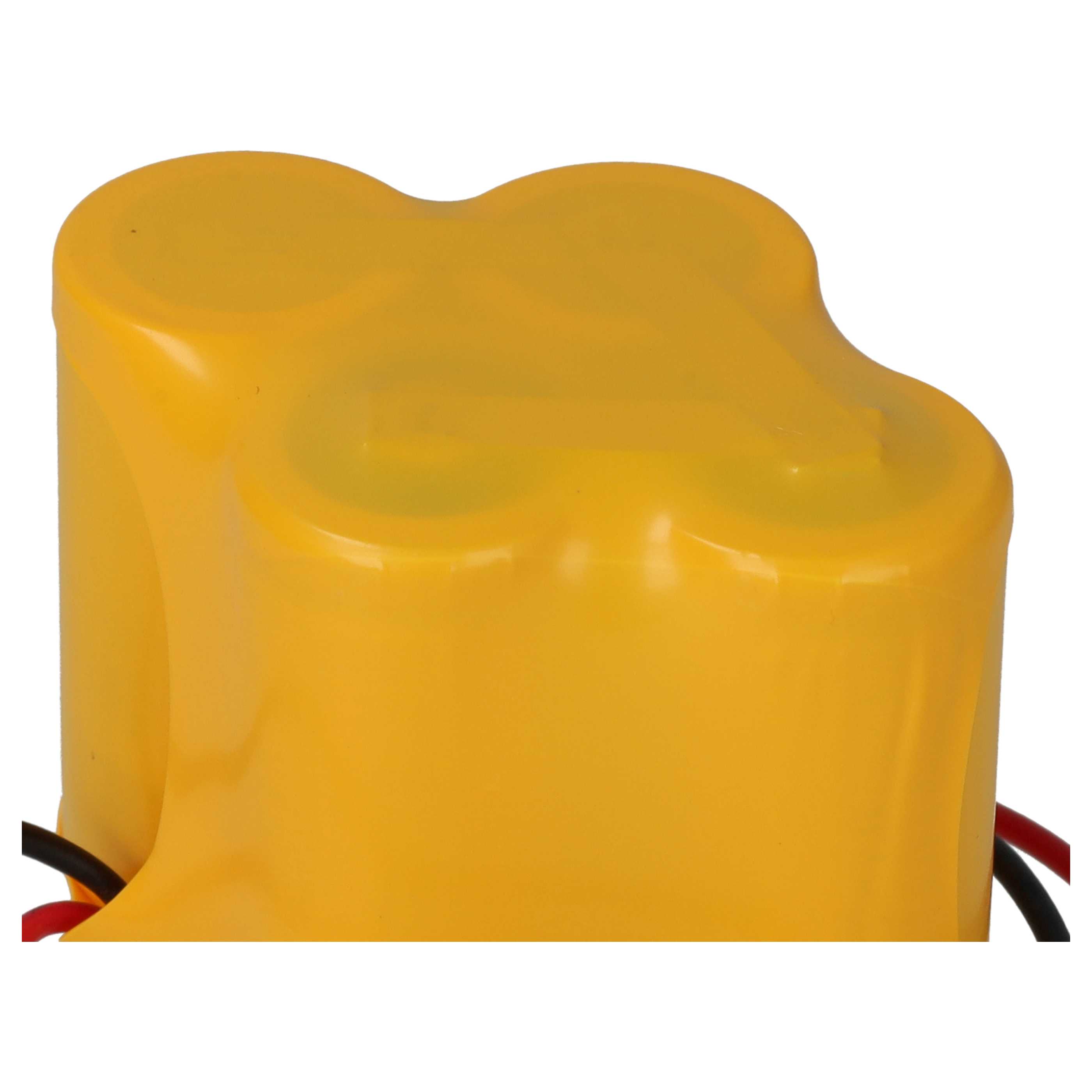 5x Batería reemplaza Dantona Matt Pack (con conector marrón) para controlador (3000 mAh, 6 V, Li-MnO2)