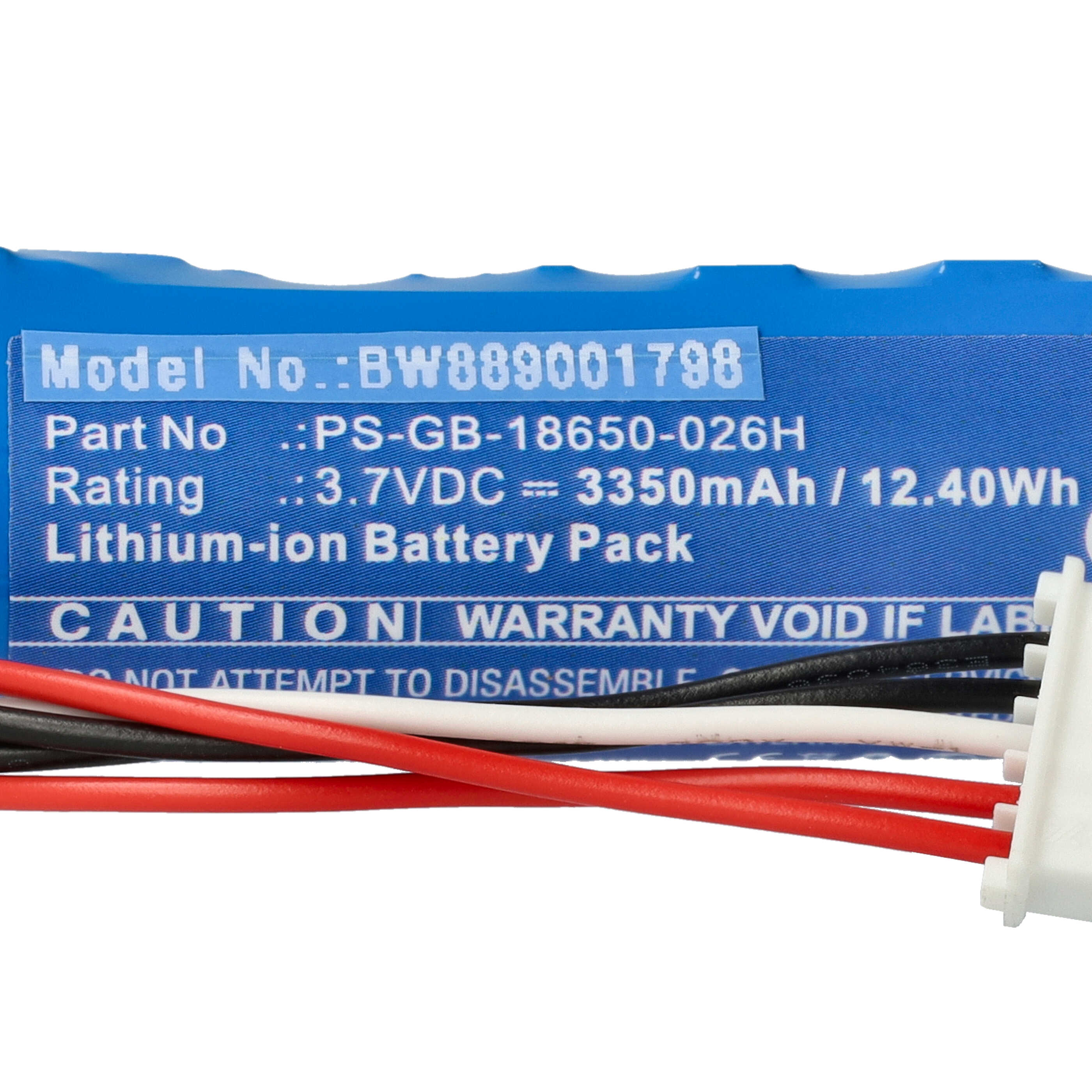 Batería reemplaza SumUp PS-GB-18650-026H para lector de tarjetas SumUp - 3350 mAh 3,7 V Li-Ion