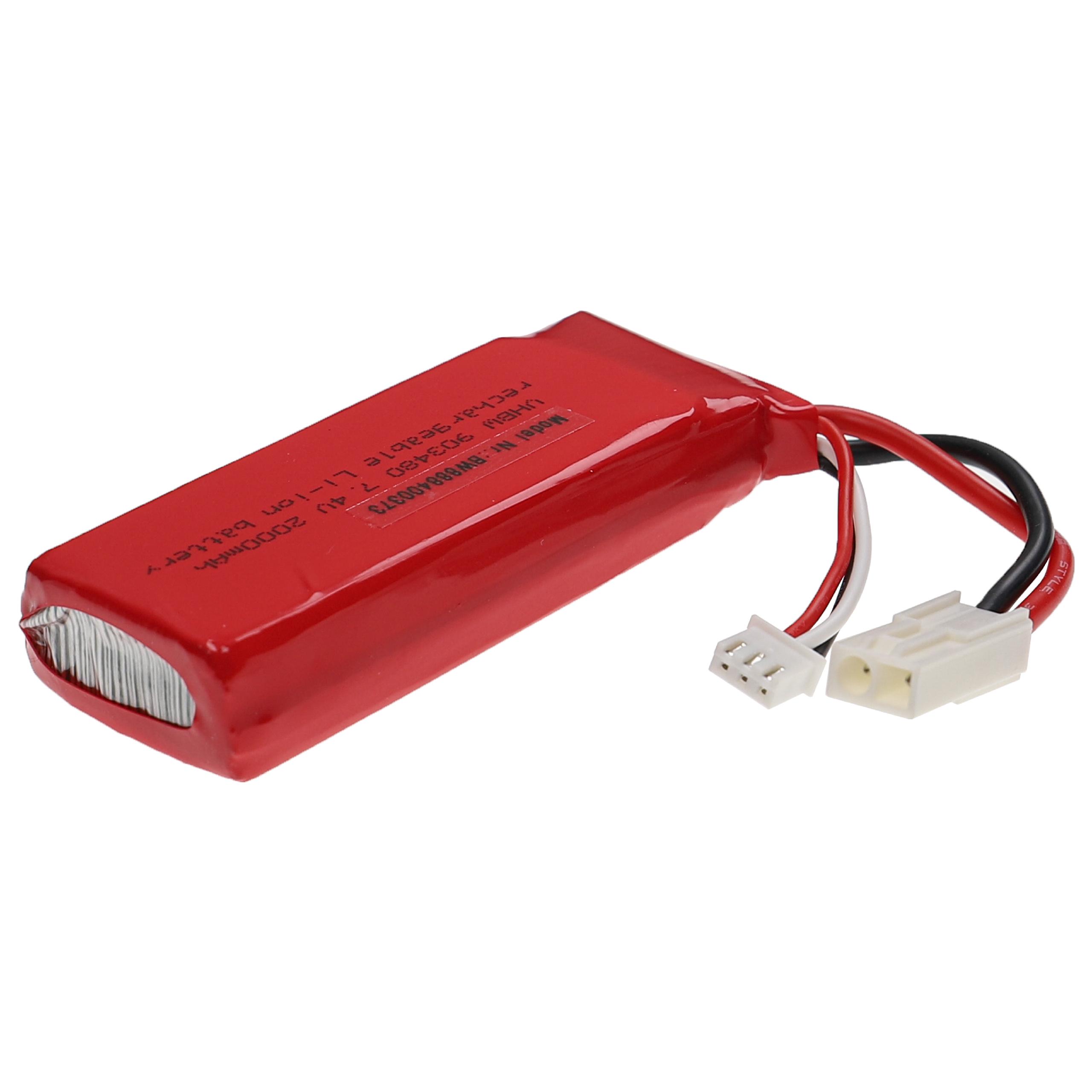 Batterie modèle radio-télécommandé - 2000mAh 7,4V Li-polymère, EL-2P