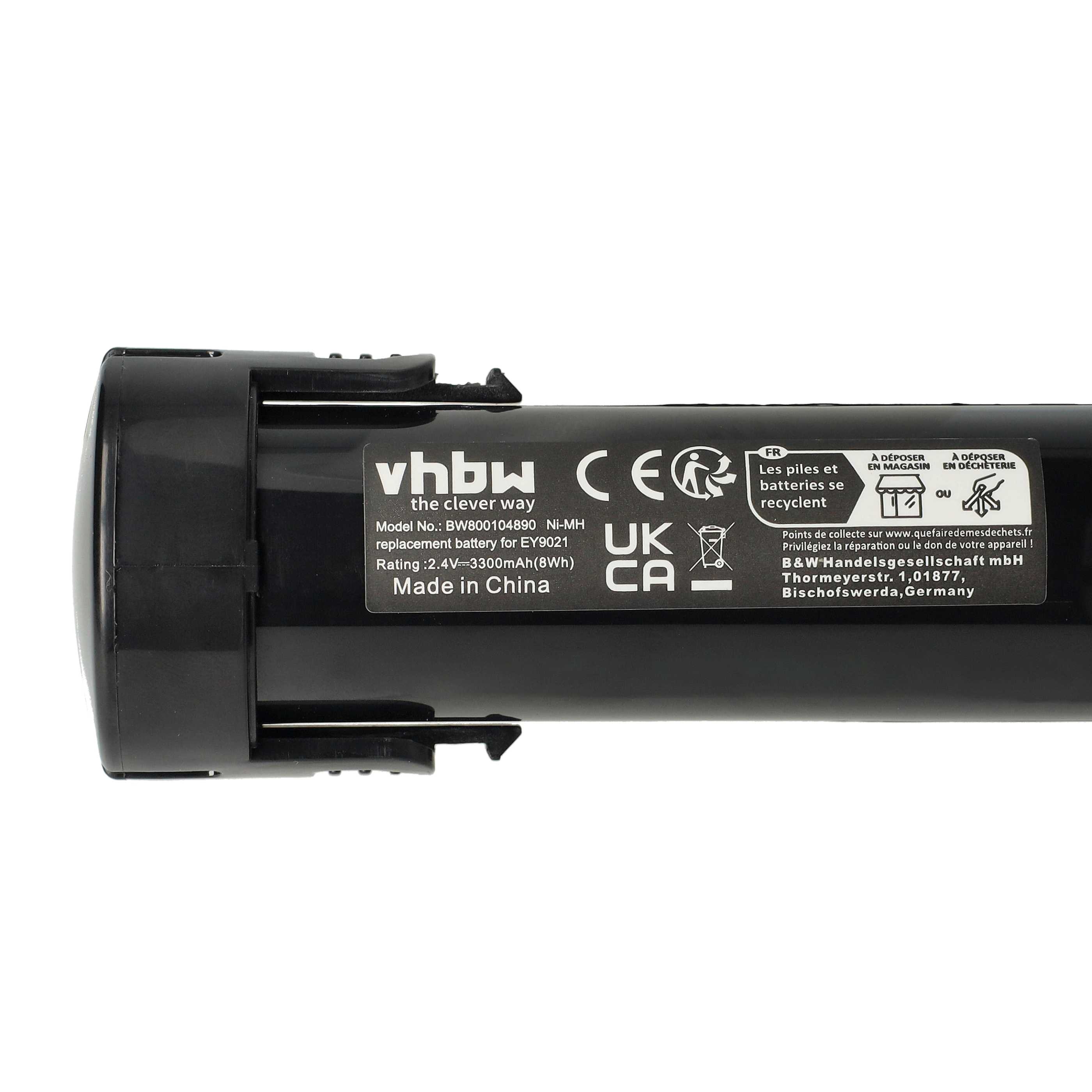 Battery replaces Panasonic 6546 6, 6538 1, 6545 6, 6540 1, 6539 6 Electric Power Tool - 3300 mAh, 2.4 V, NiMH