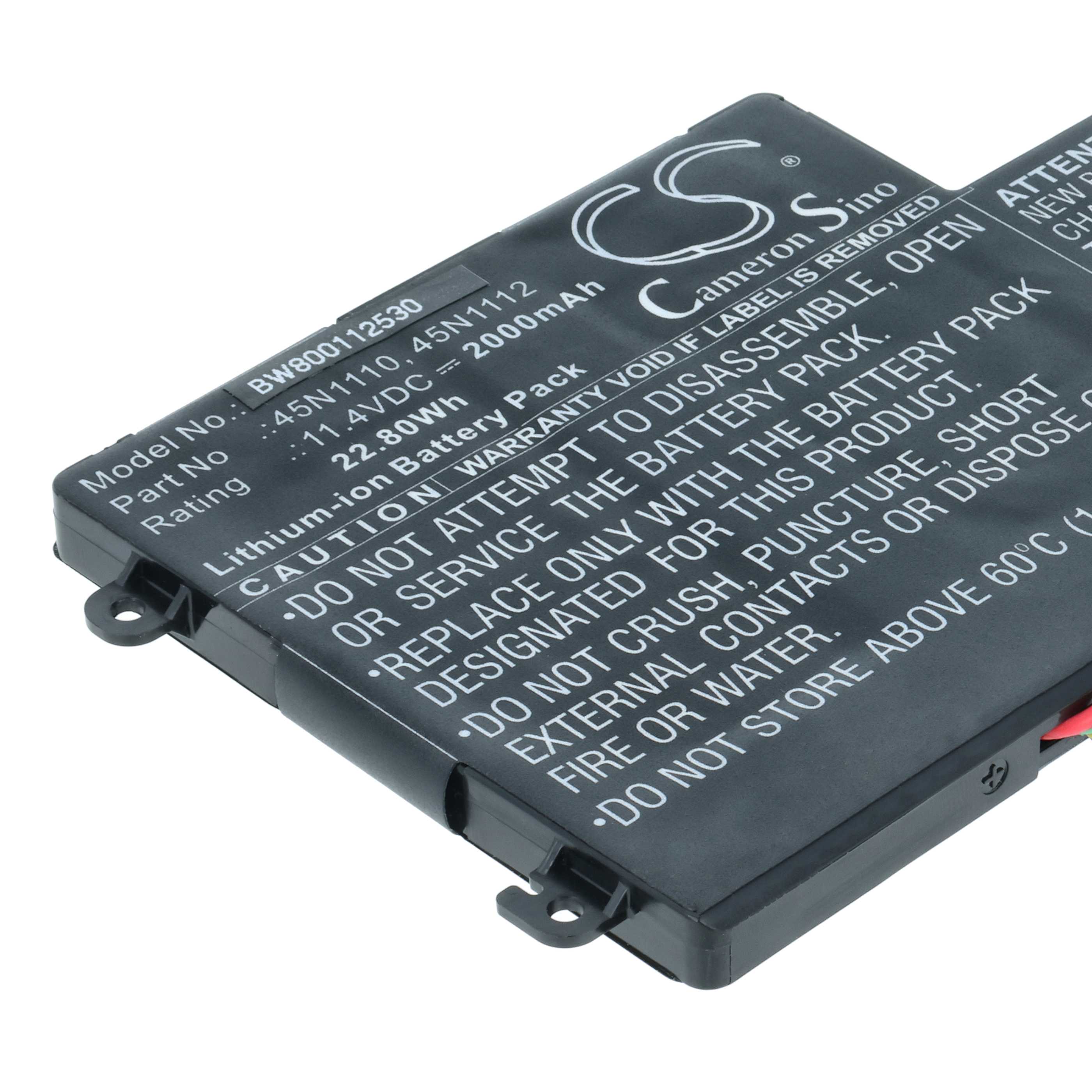 Akumulator do laptopa zamiennik Lenovo 45N1113, 45N1110, 45N1112 - 2000 mAh 11,4 V Li-Ion
