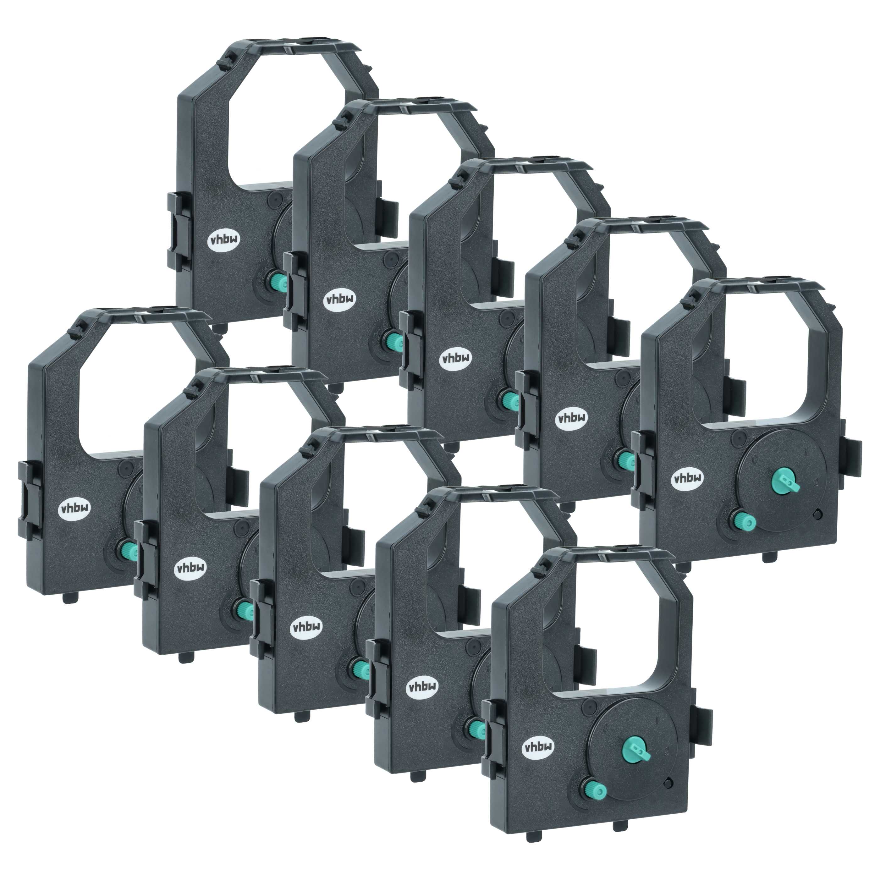 10x Ink Ribbon replaces IBM 2982 RD, 520650, 2982 for IBM Dot Matrix, Receipt Printer etc. - Black