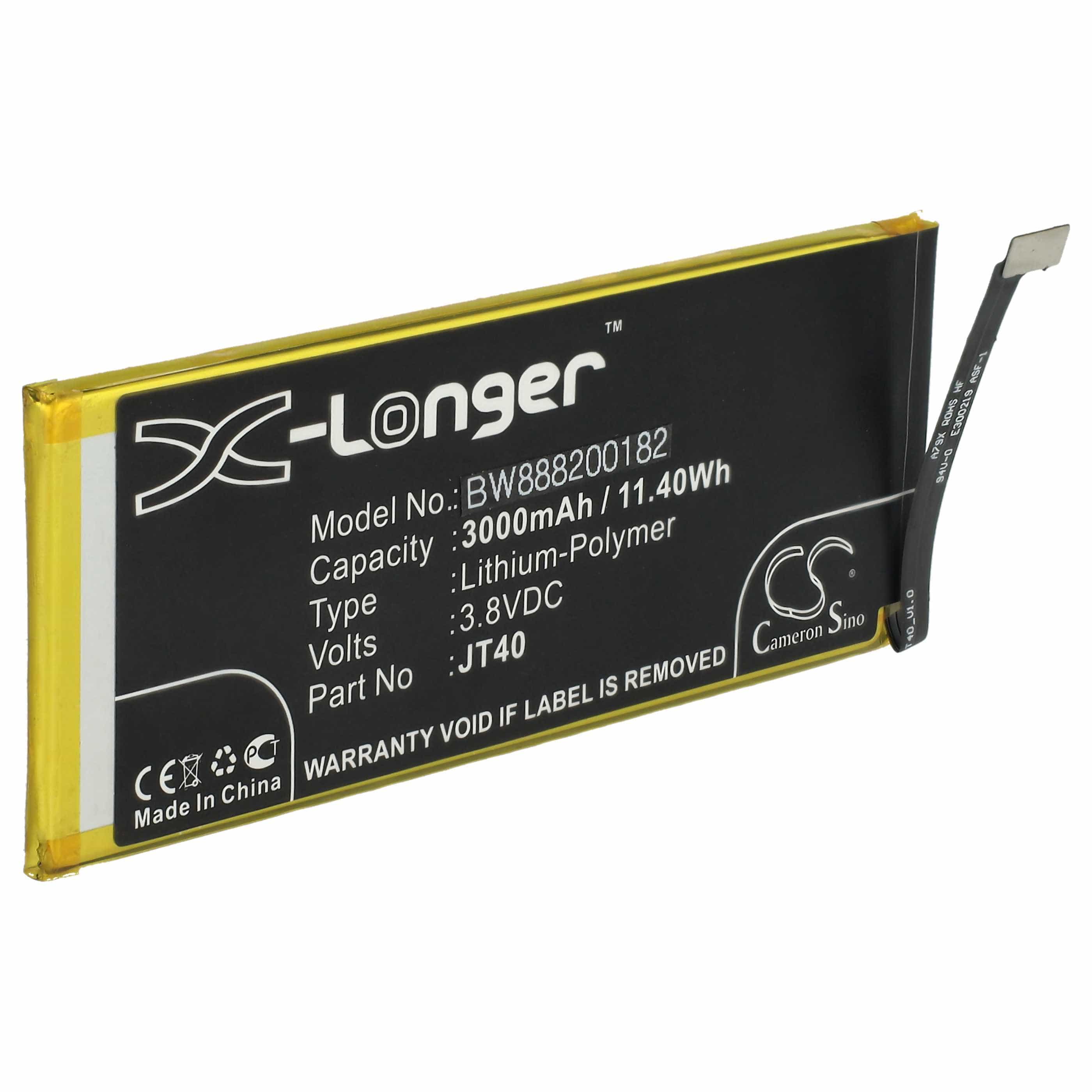 Akumulator do telefonu smartfona zamiennik Motorola JT40 - 3000 mAh 3,8 V LiPo