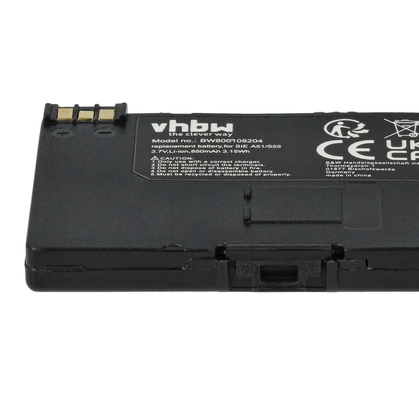 Batterie remplace EBA-510 pour téléphone - 850mAh 3,7V Li-ion