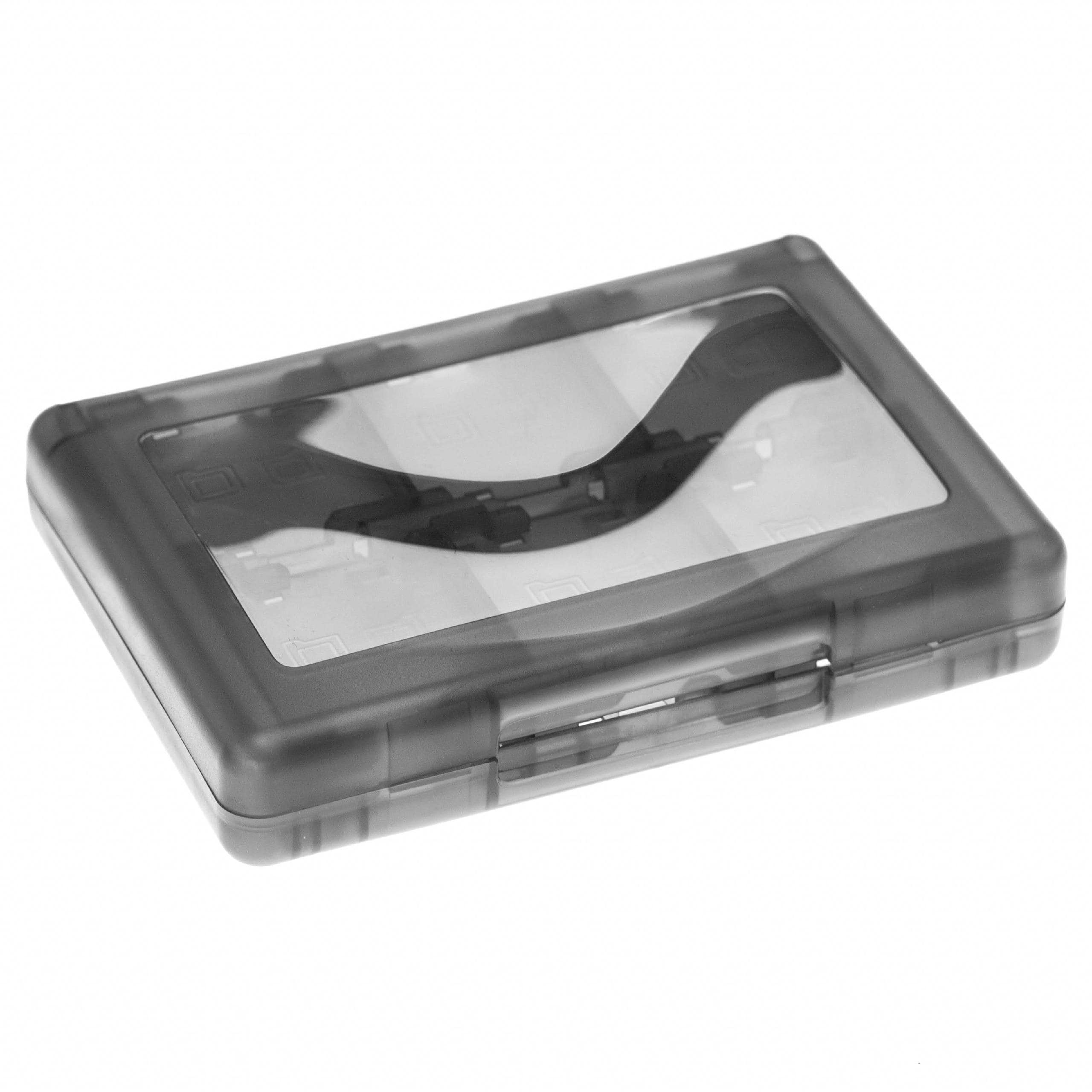Carry Case suitable for Nintendo 3DS Console Games - Case, Black Transparent