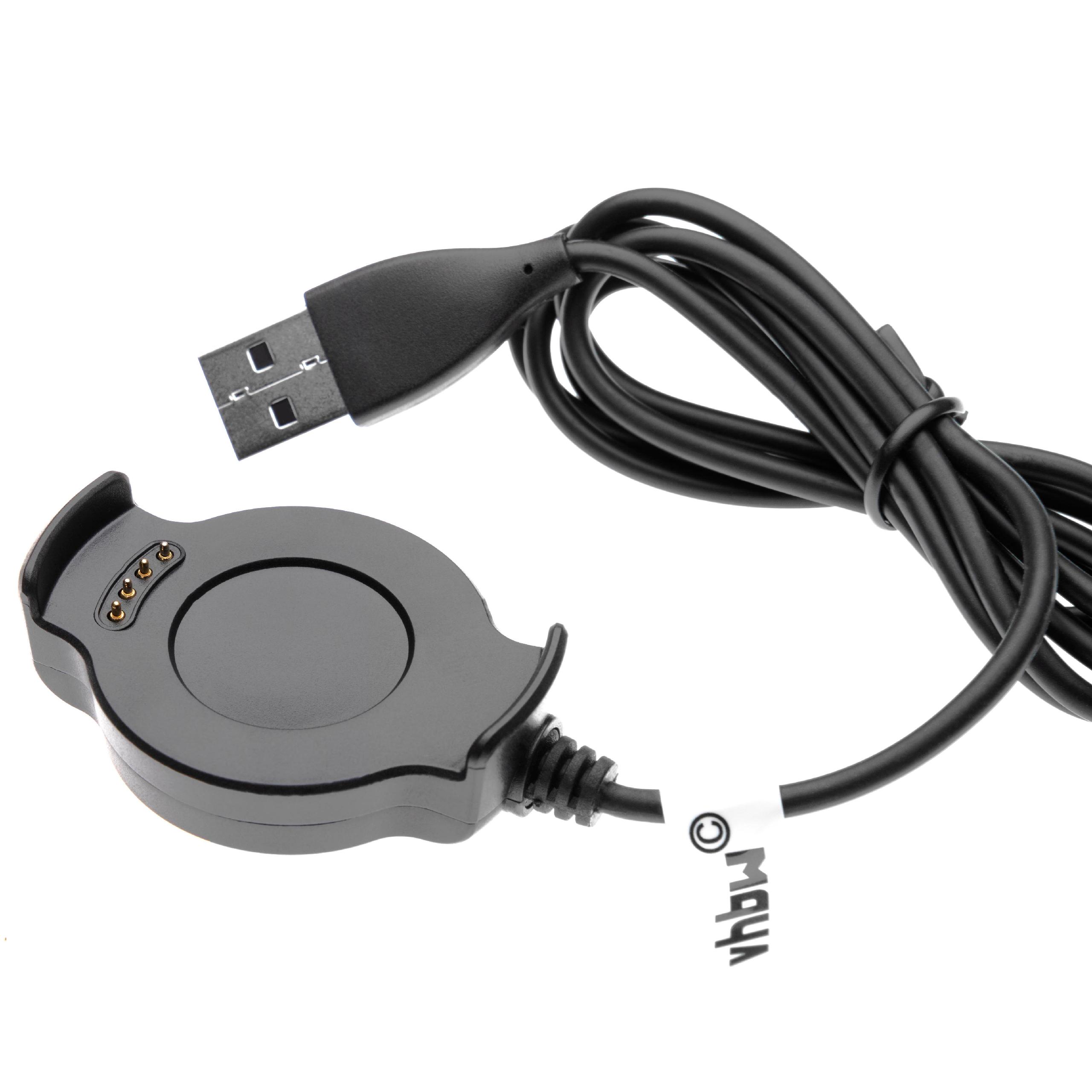 Cable de carga USB para smartwatch Huawei Watch 2 - negro 96 cm