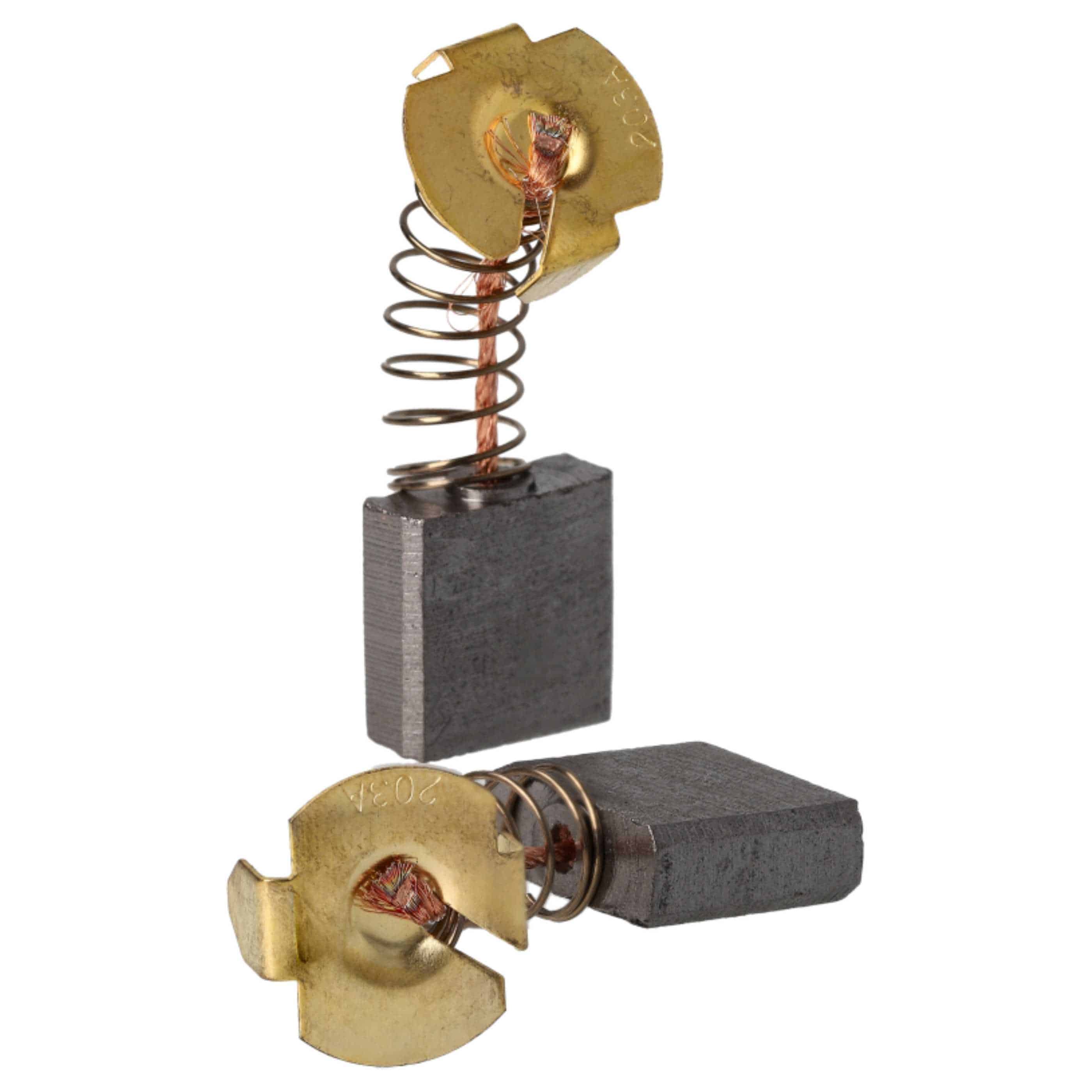 2x Spazzola carbone come Makita CB-210, 193696-5, 194993-2 per lavatrici, utensili - 7 x 18 x 16mm