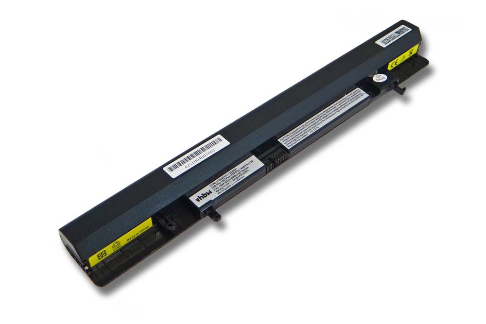Notebook Battery Replacement for Lenovo L12M4A01, L12L4K51, 888015452, 888015451 - 2200mAh 14.4V Li-Ion, black
