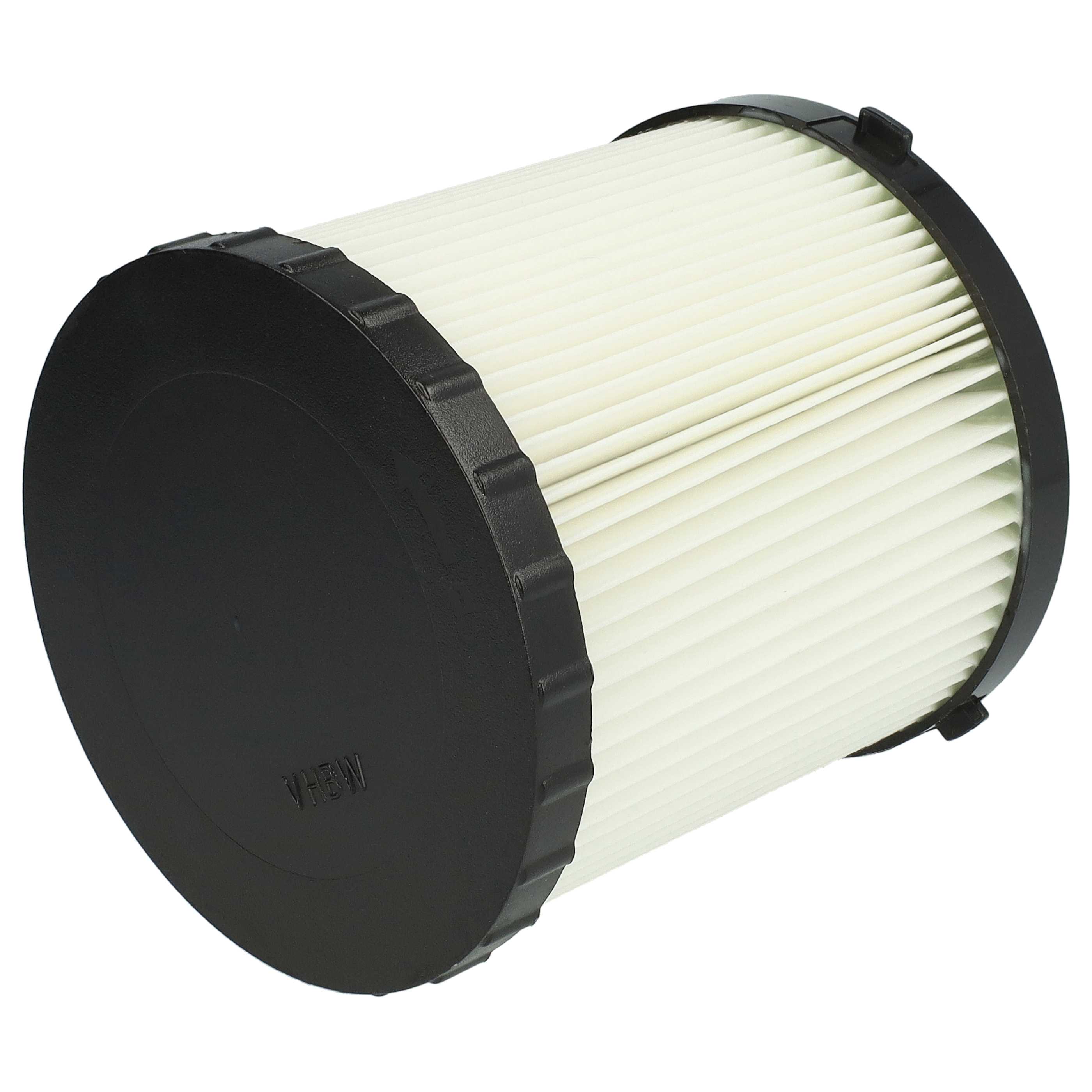 2x Filterround filter replaces Dewalt DCV5801H, DCV5801H-XJ for Dewalt Vacuum Cleaner, black / white