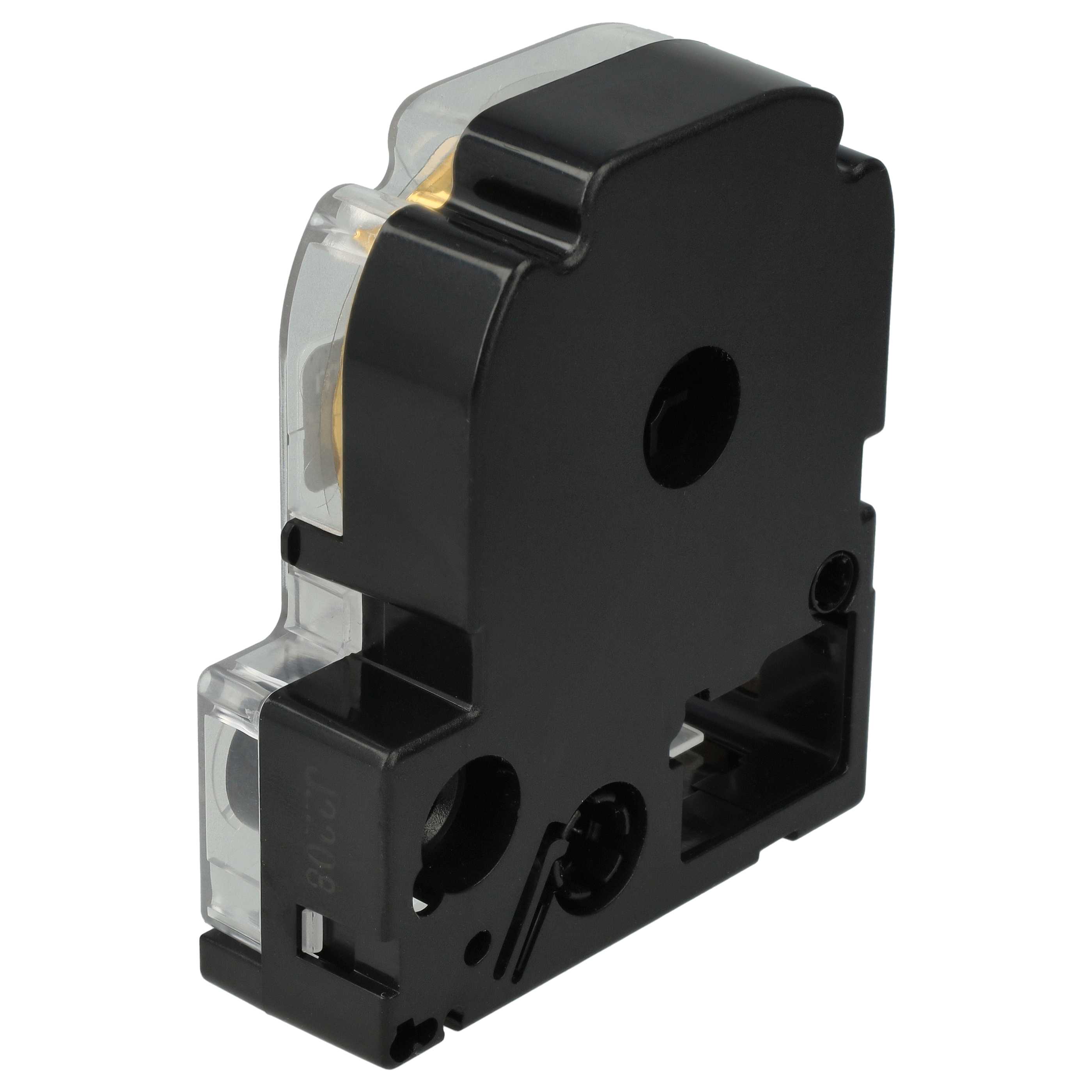 Label Tape replaces Epson LC-4KBM - 12 mm Black to Gold