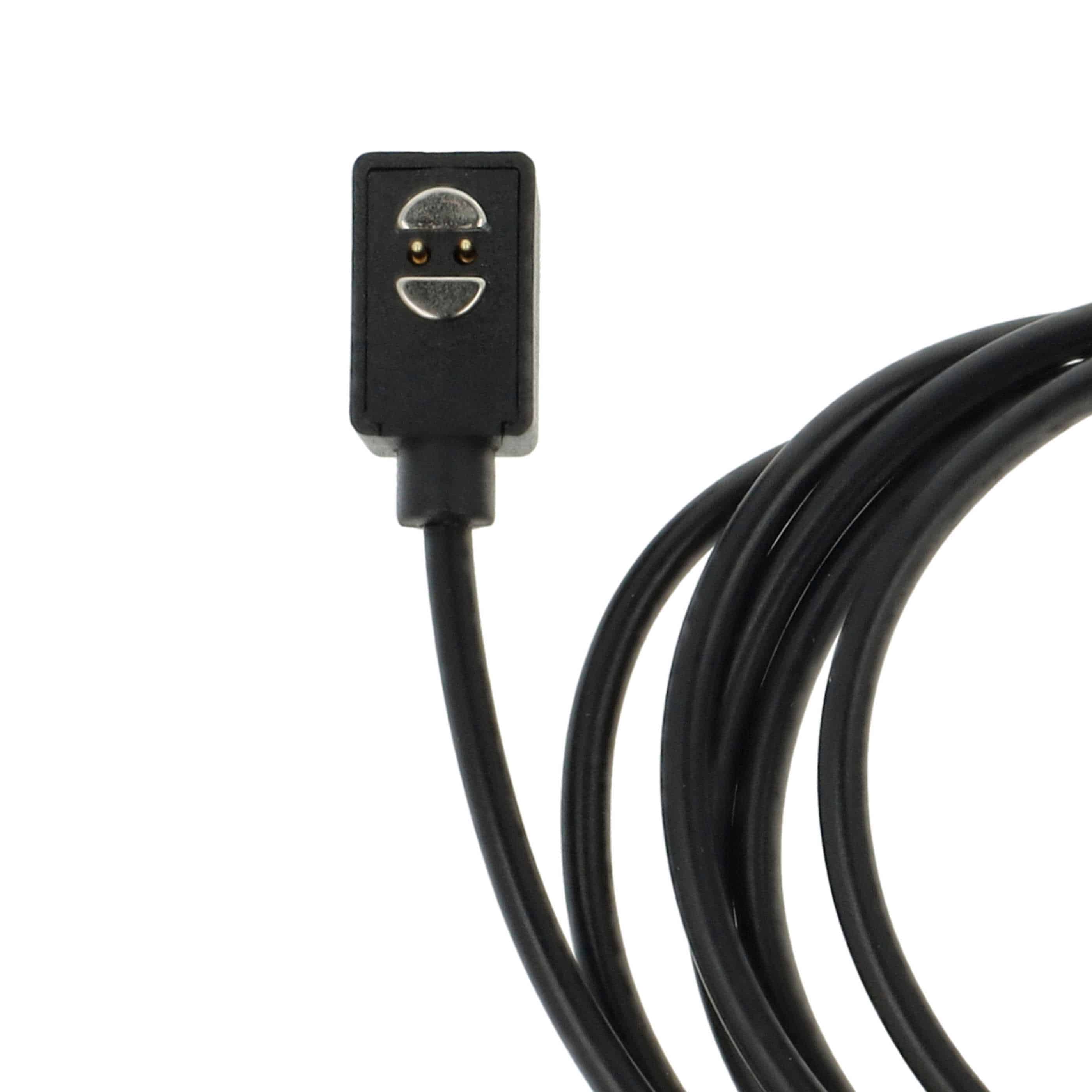 USB-Ladekabel auf 2,5mm Klinke als Ersatz für Suunto Wing Kopfhörer u.a. Schwarz