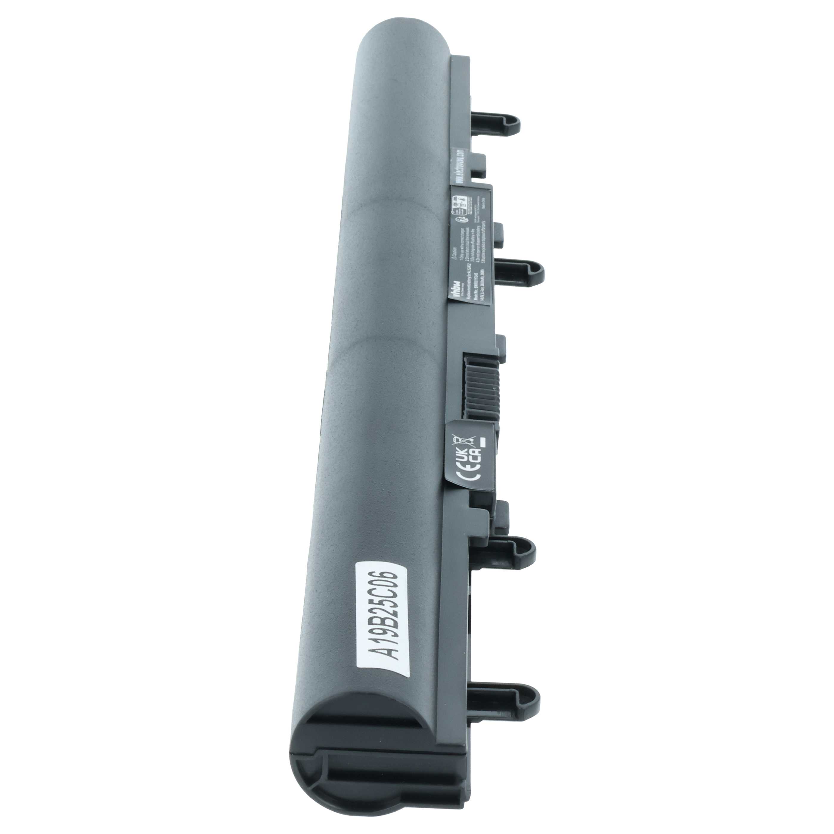 Batteria sostituisce Acer AL12A32, AL12A42, 4ICR17/65, AK.004BT.097 per notebook - 2600mAh 14,8V Li-Ion nero