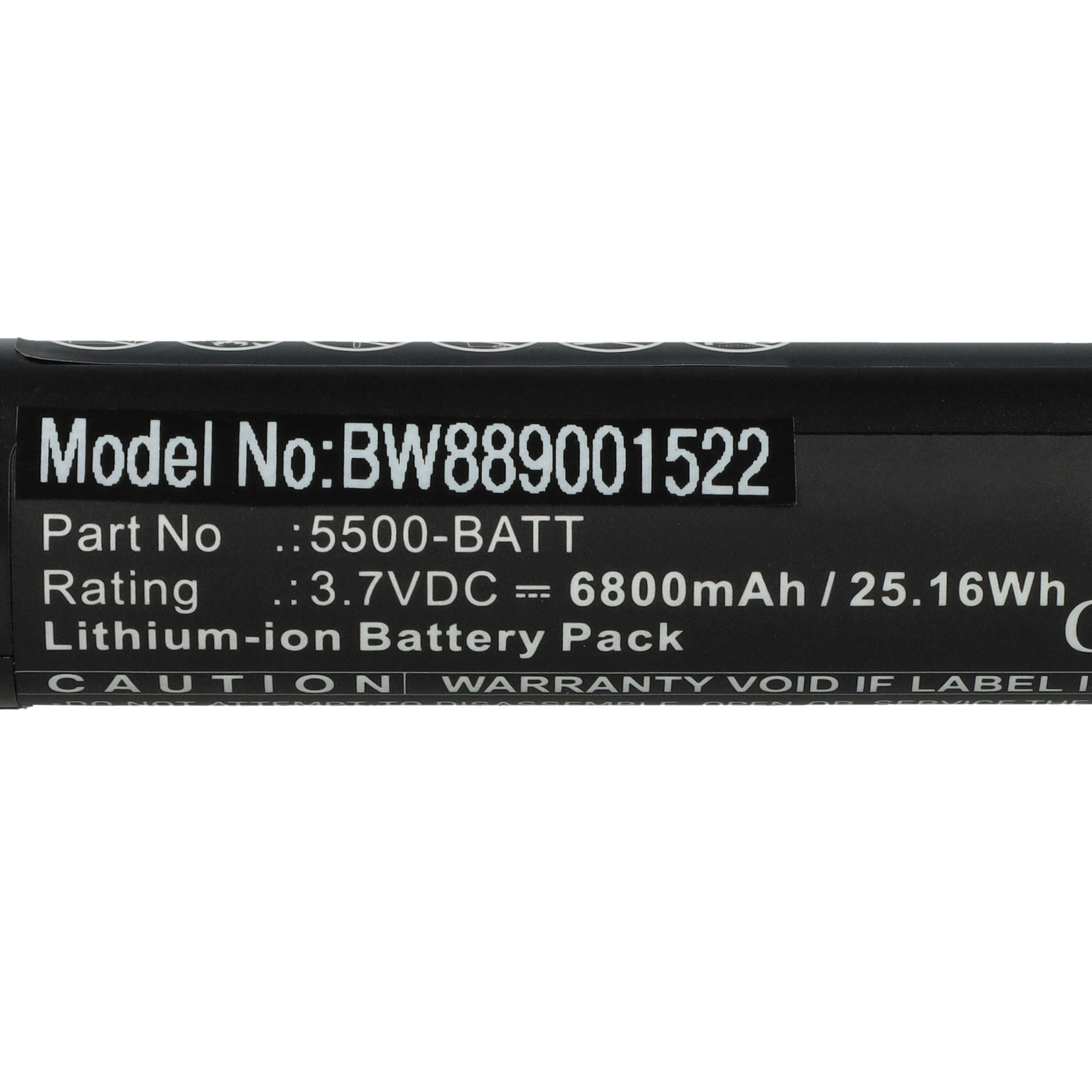 Taschenlampe-Akku als Ersatz für Nightstick 5500-BATT - 6800mAh 3,7V Li-Ion