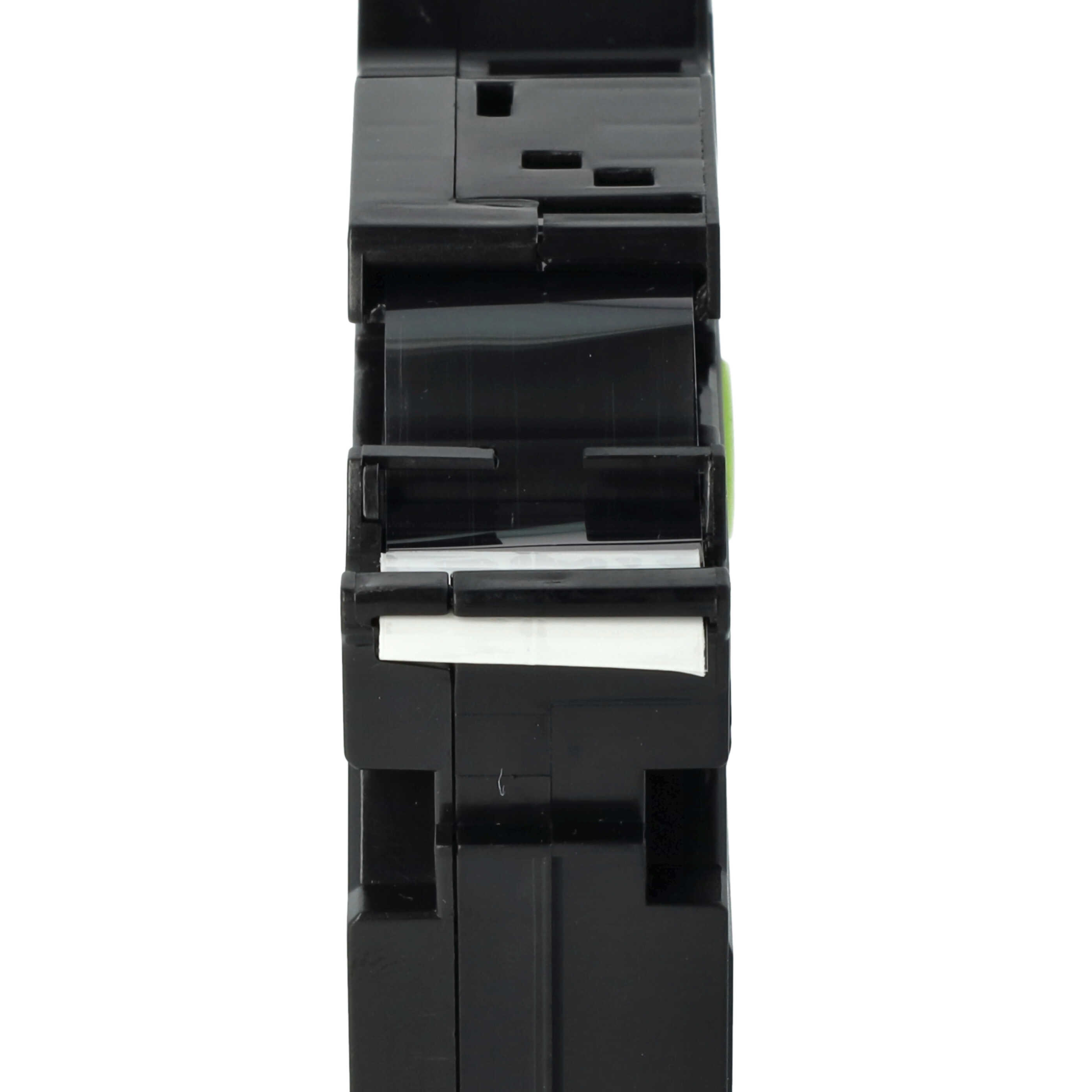 Cassetta nastro sostituisce Brother TZE-FX241 per etichettatrice Brother 18mm nero su bianco, flessibile