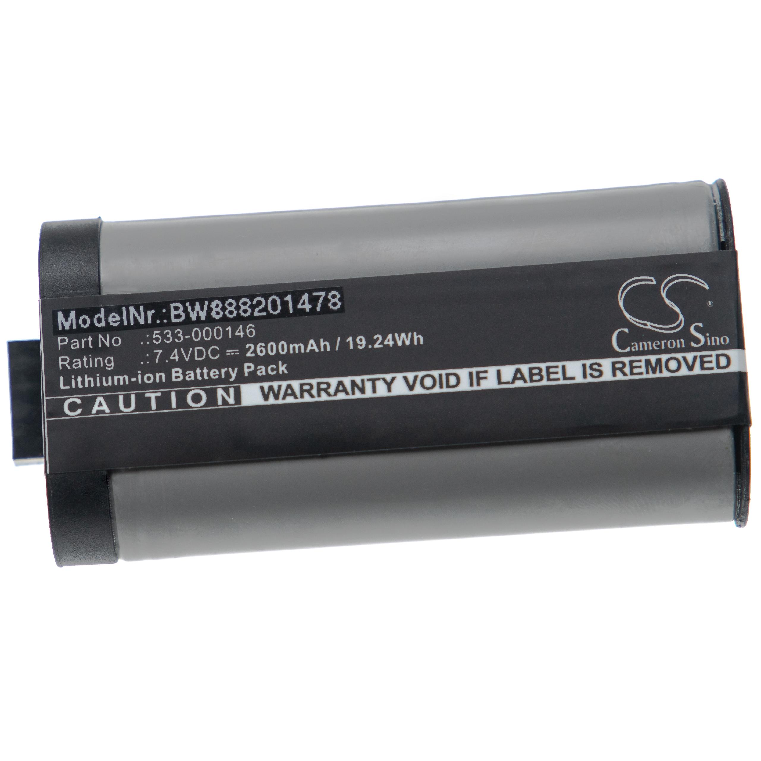 Batterie remplace Logitech 533-000146 pour enceinte Logitech - 2600mAh 7,4V Li-ion