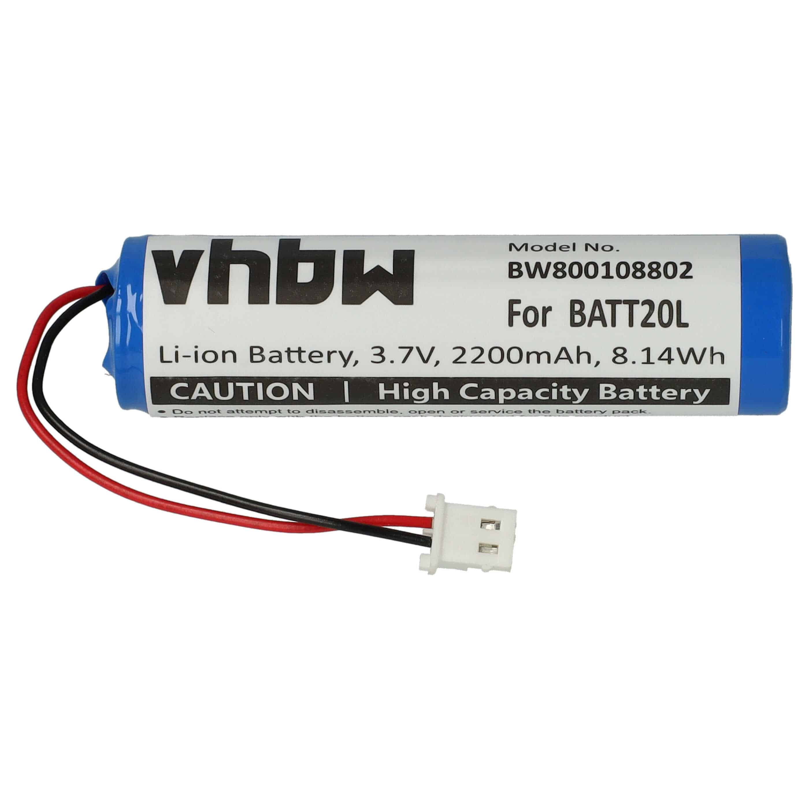 Batterie remplace BATT20L pour radio - 2200mAh 3,7V Li-ion