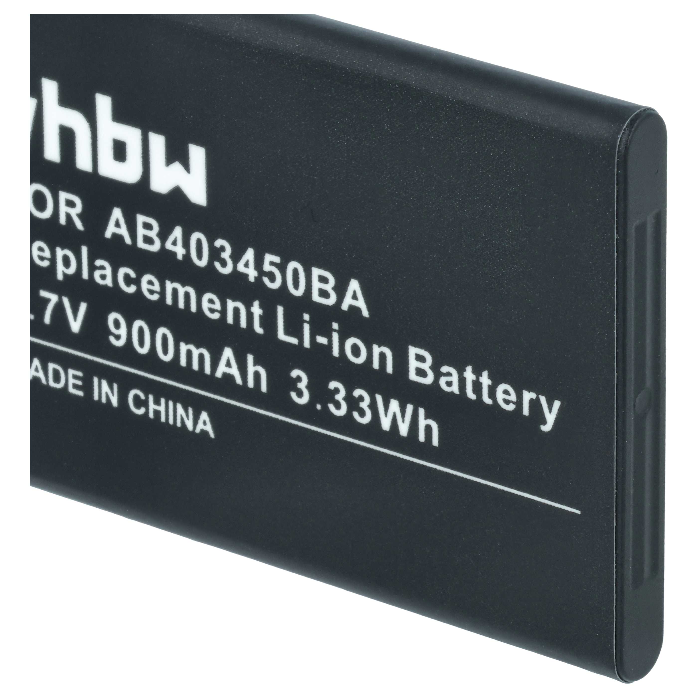 Akumulator do telefonu smartfona zamiennik Samsung AB403450BE, AB403450BC, AB403450BA - 900 mAh 3,7 V Li-Ion