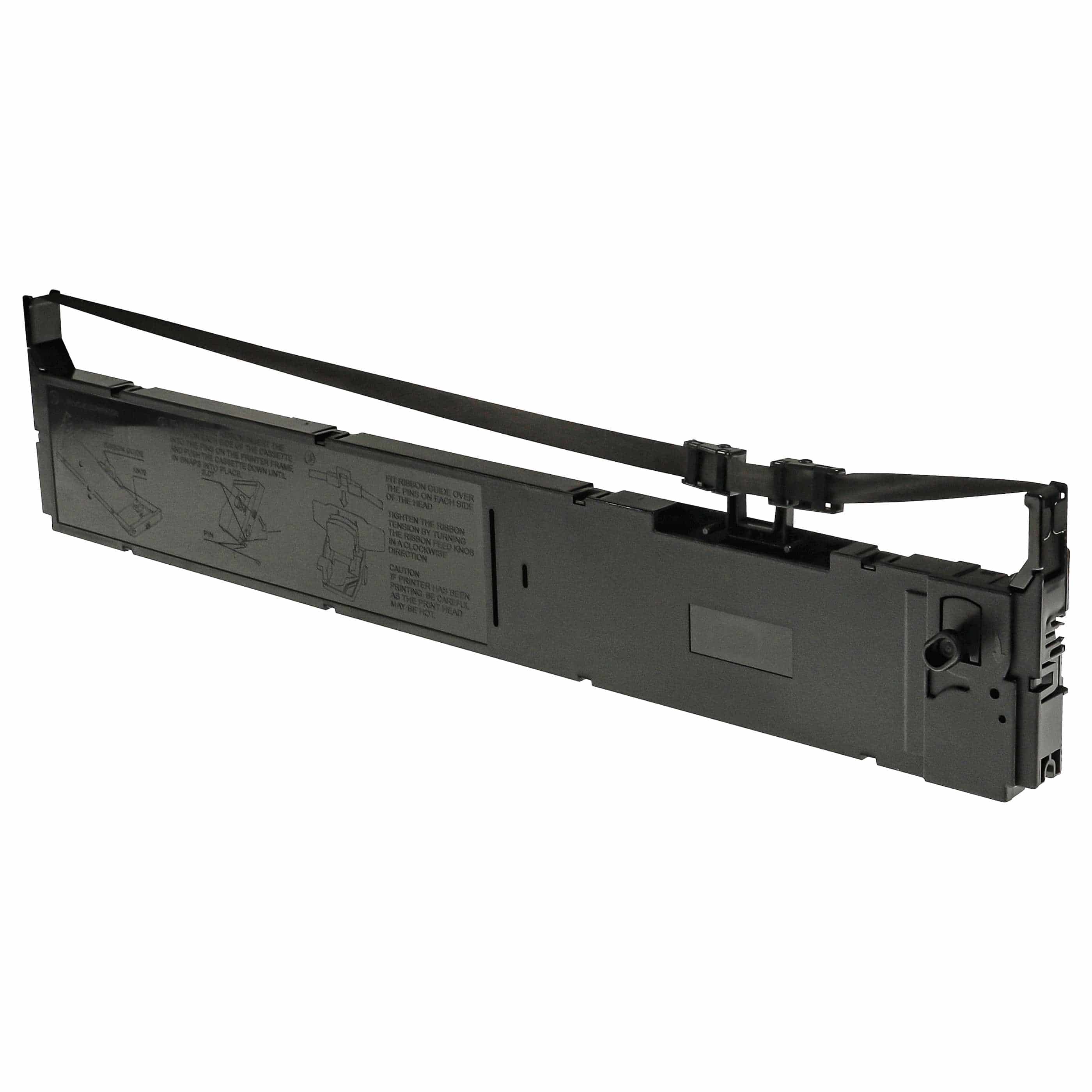 Ink Ribbon replaces Epson C13S015384 for Dot Matrix, Receipt Printer - Black