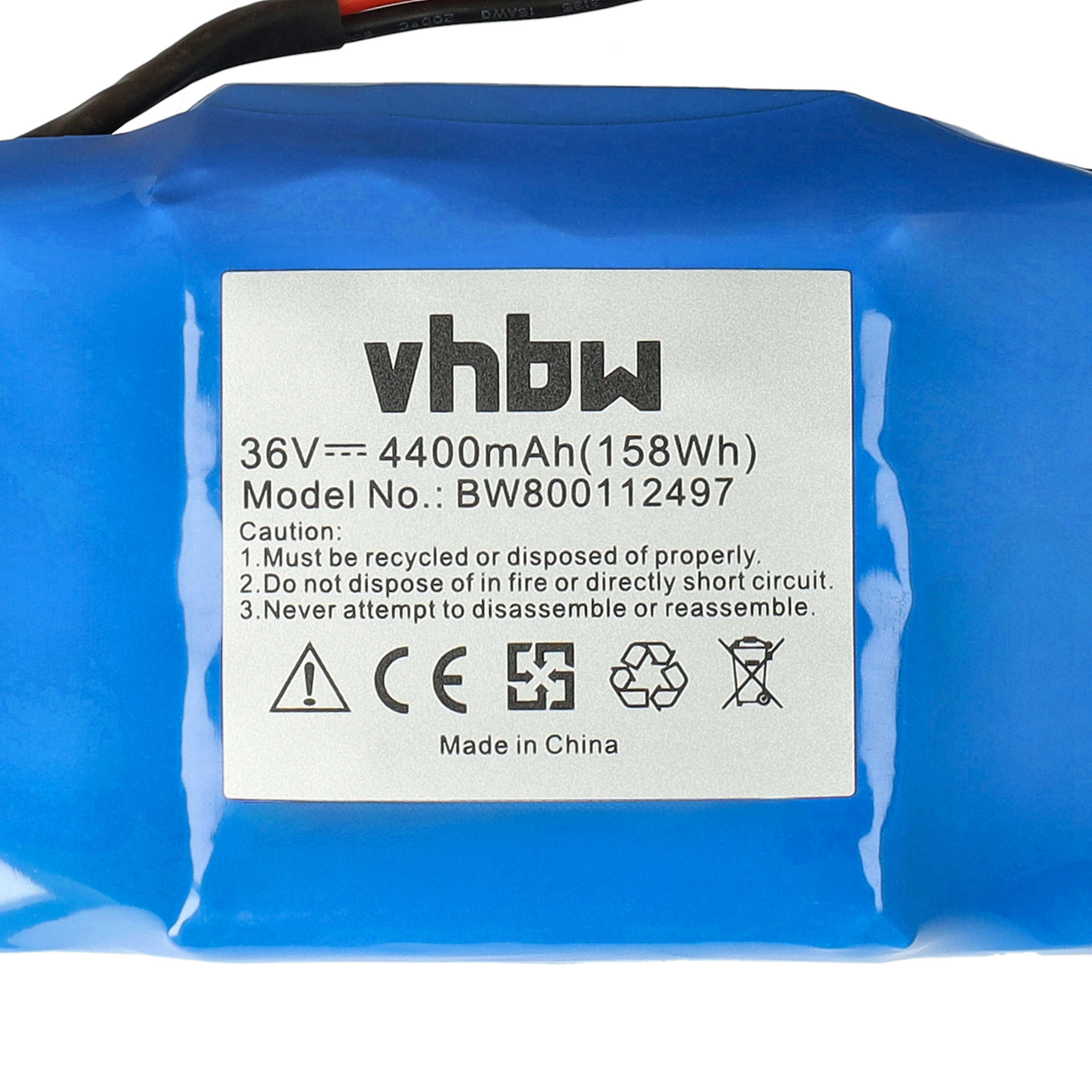 Batterie remplace Bluewheel 10IXR19/65-2, HPK-11 pour gyropode - 4400mAh 36V Li-ion