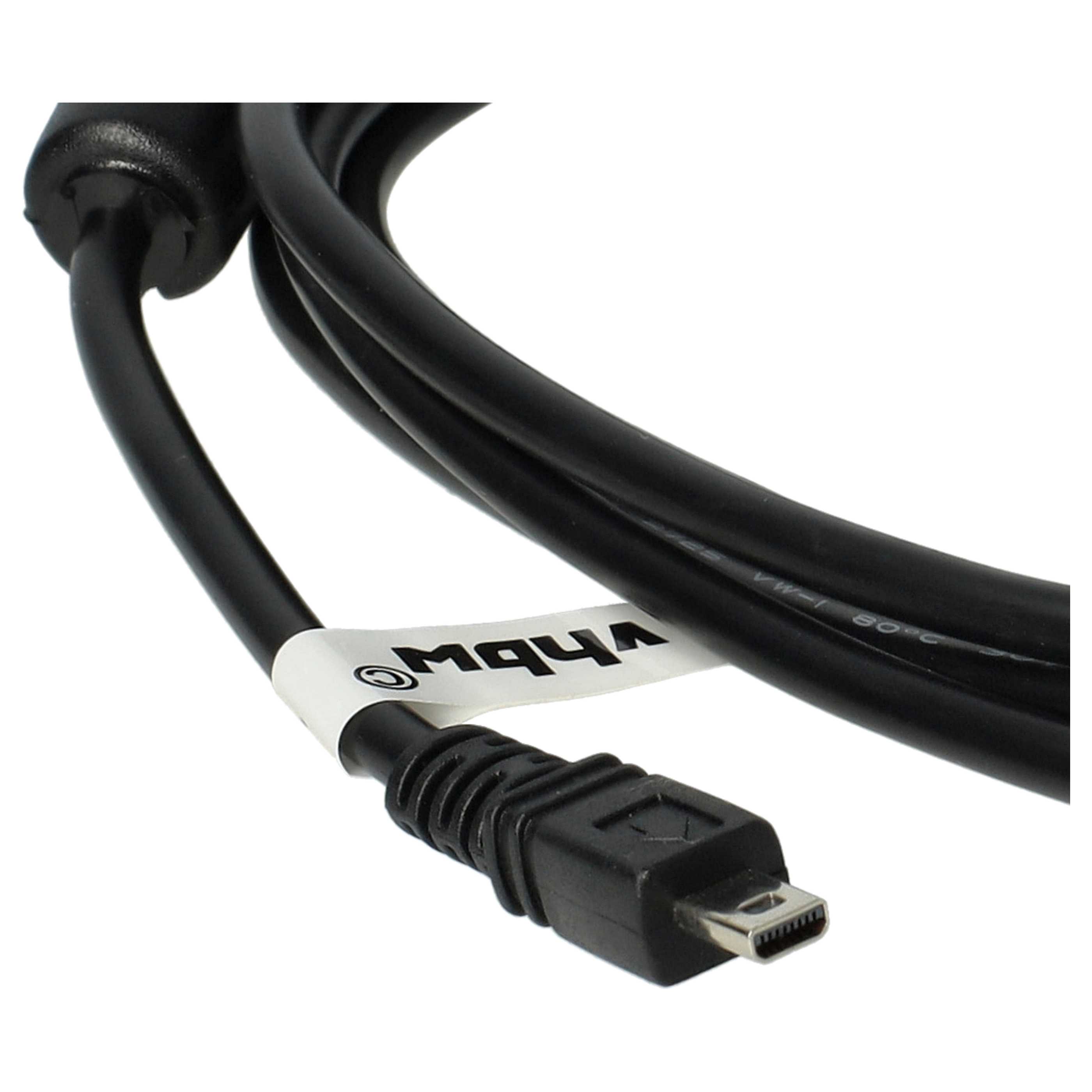 2x USB Data Cable replaces Casio EMC-5U for Fujifilm Camera etc. - 150 cm