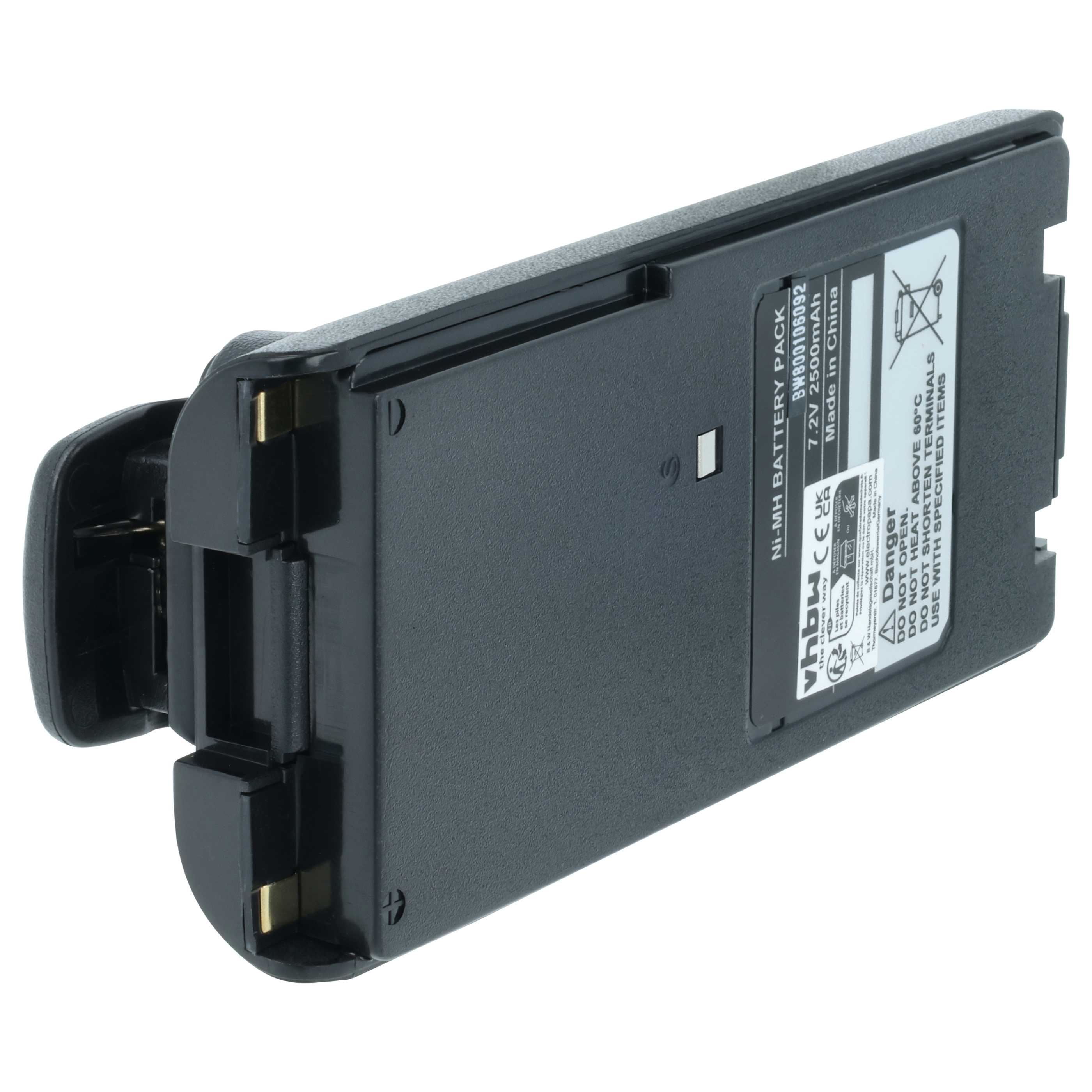 2x Batteria sostituisce Icom BP-210N, BP-210, BP-209N, BP-209 per dispositivo radio - 2500mAh 7,2V NiMH
