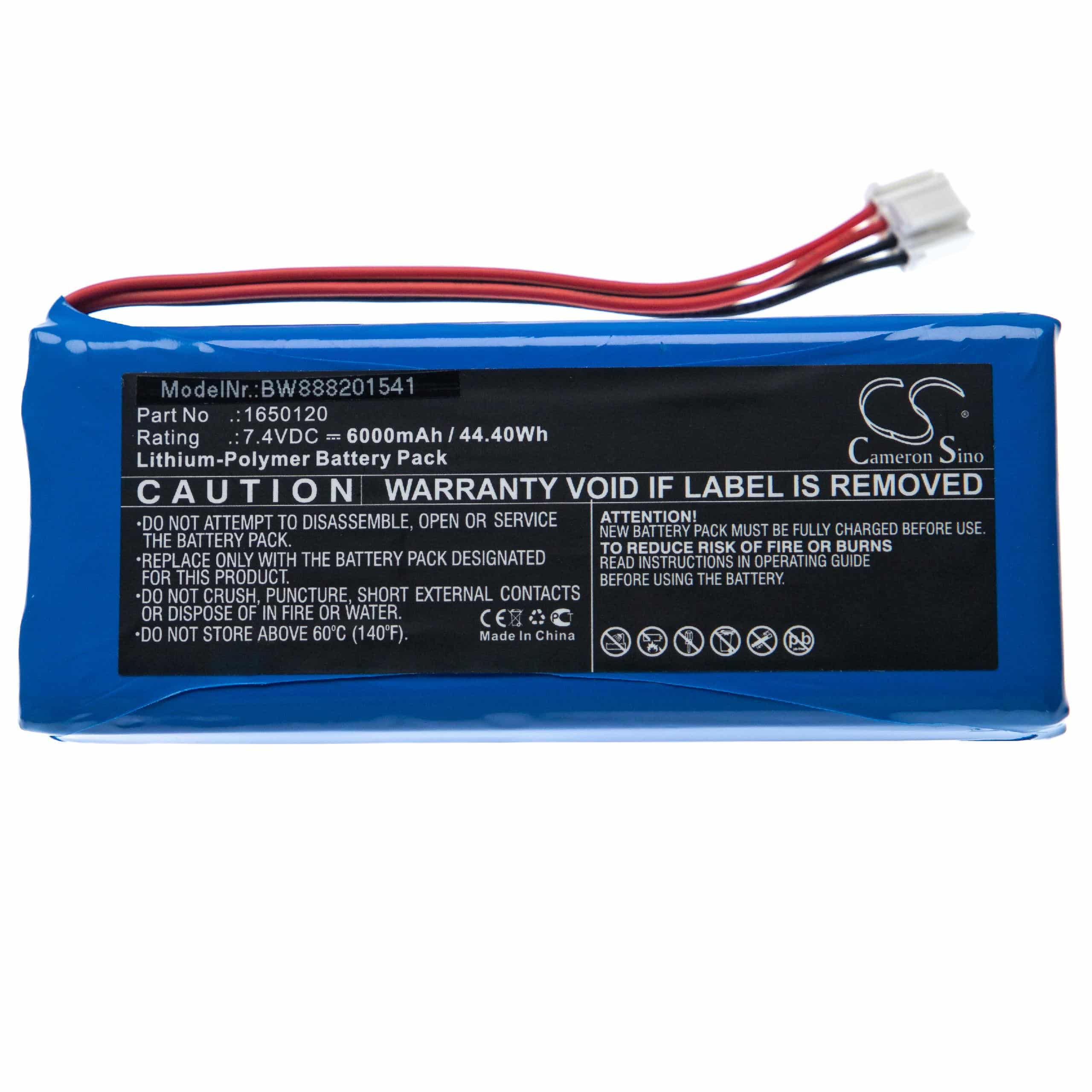 Drone Remote Battery Replacement for DJI 1650120 6000mAh, 7.4V