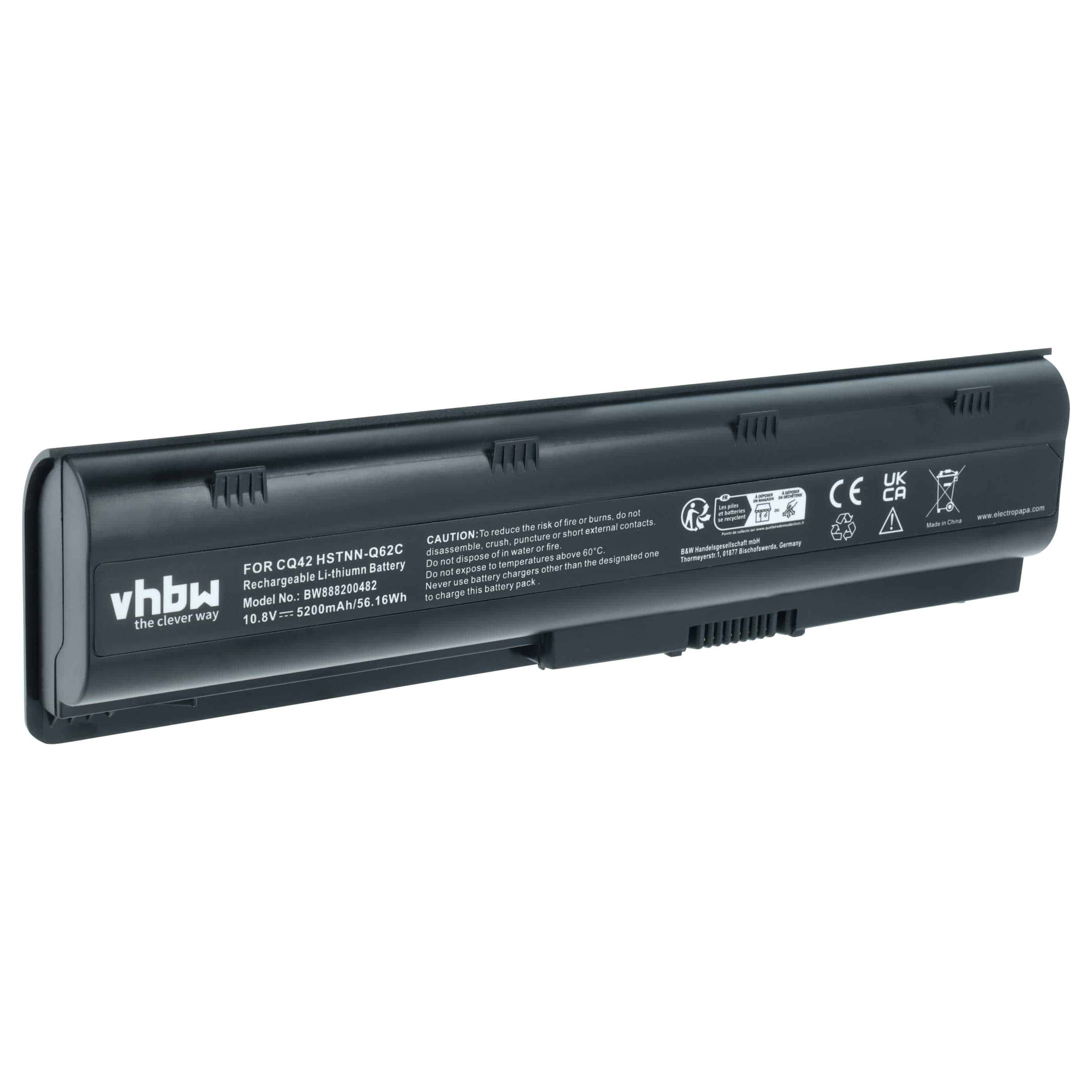 Notebook-Akku passend für HP Pavilion dv7-xxxx - 5200mAh 10,8V Li-Ion, schwarz