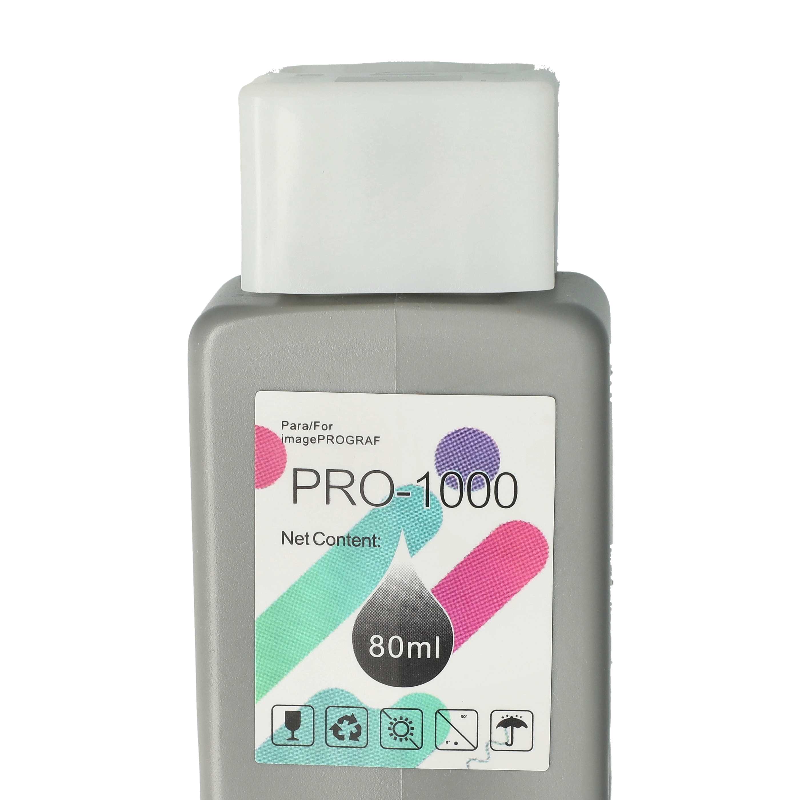 Cartuccia inchiostro sostituisce Canon PFI-1000 GY, PFI-1000GY per stampante - grigio, 80 ml + chip