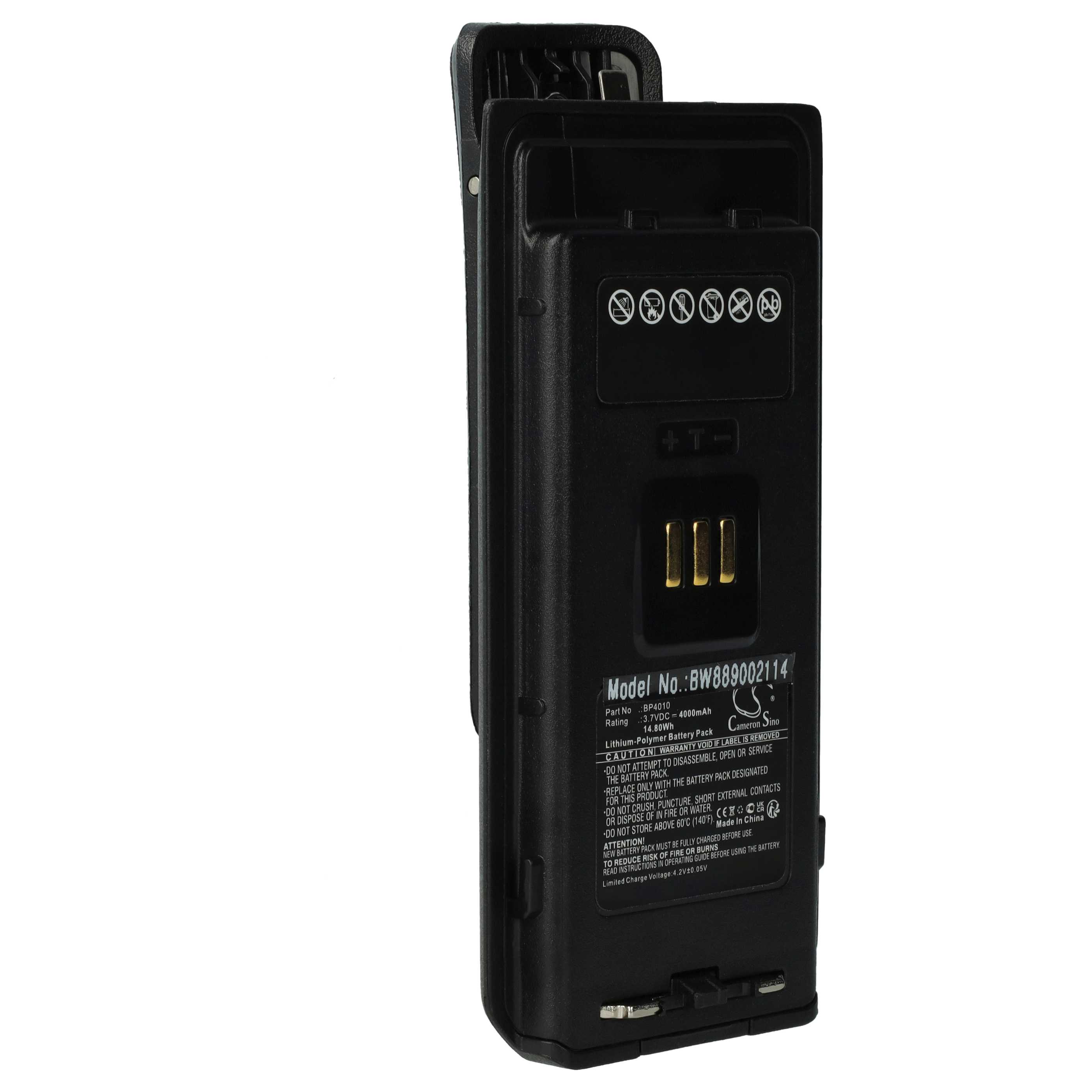 Batterie remplace Hytera BP4010 pour radio talkie-walkie - 4000mAh 3,7V Li-polymère