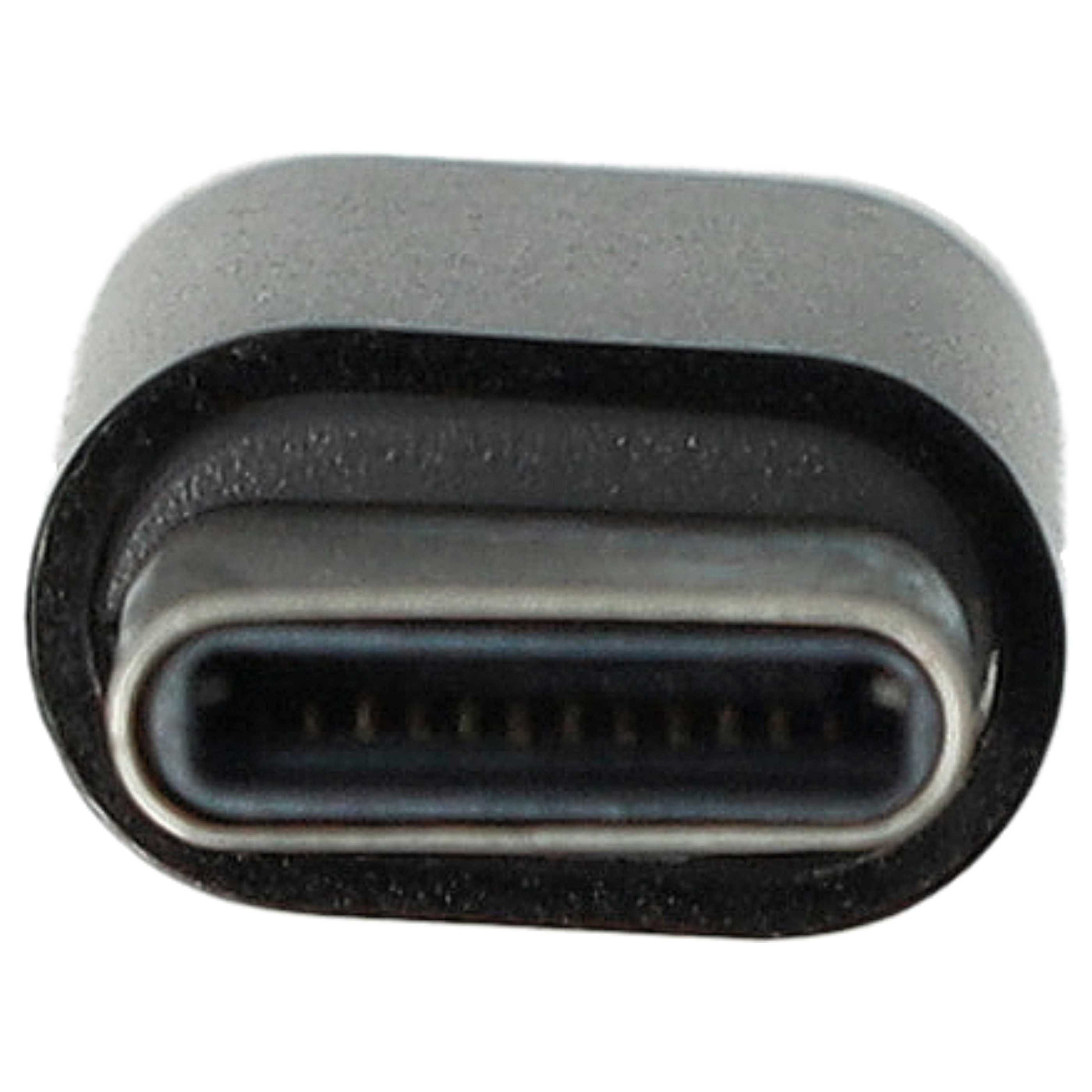 vhbw USB Typ C auf Micro-USB Adapter Schwarz