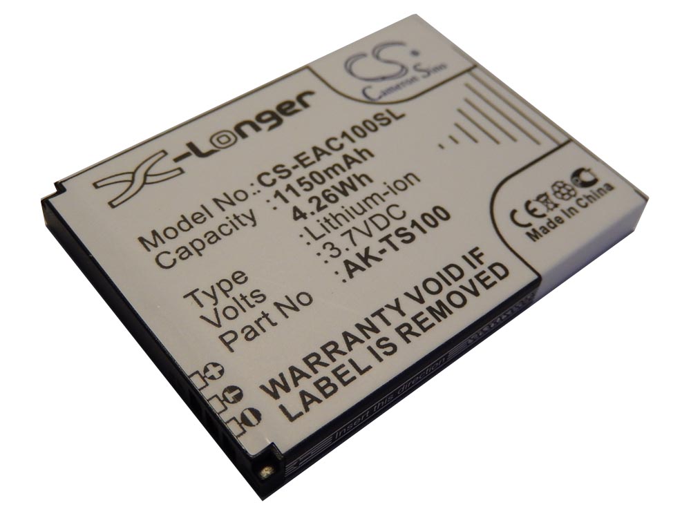Batteria sostituisce Emporia AK-TS100 per cellulare Emporia - 1150mAh 3,7V Li-Ion