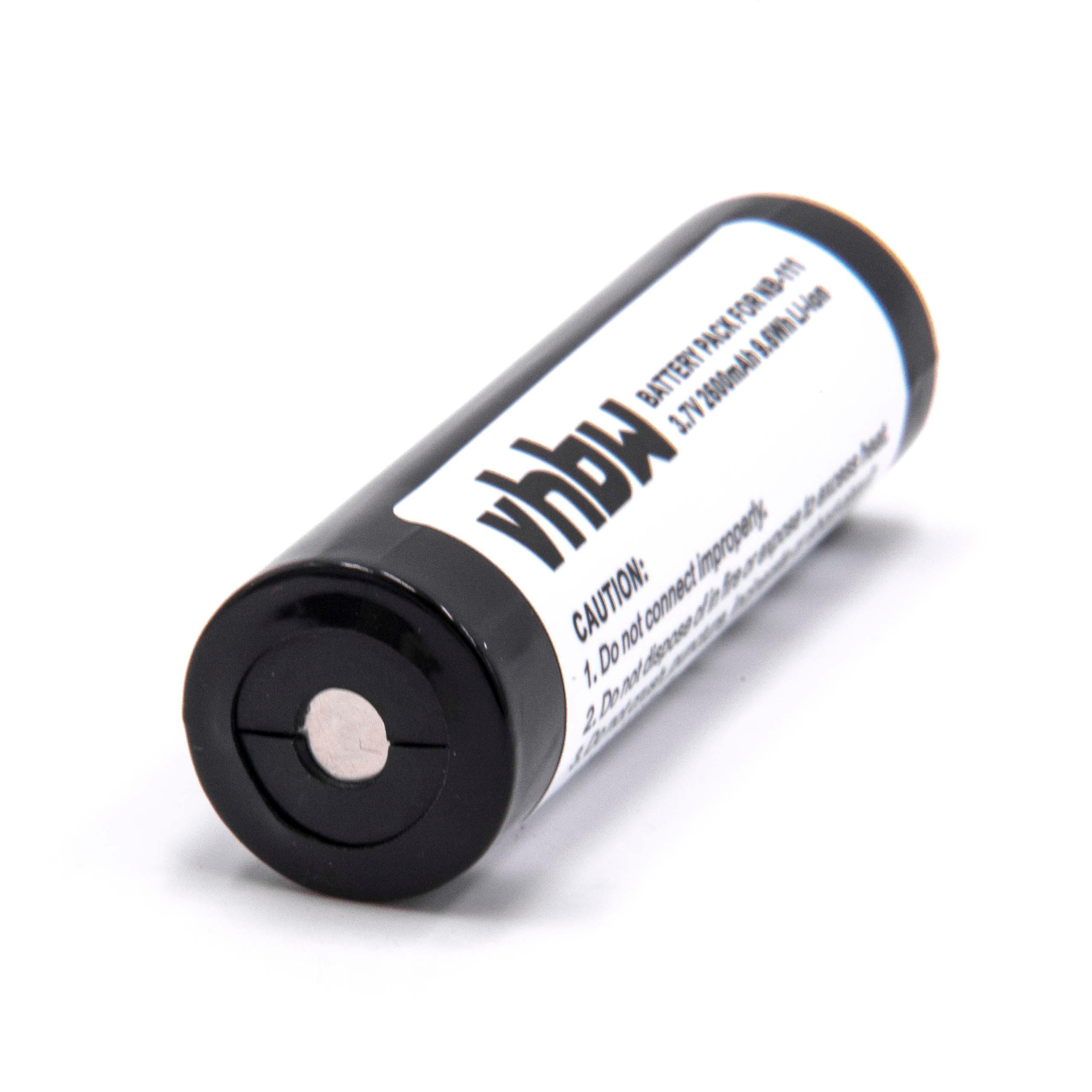 Batería reemplaza BP-1600R para mini disc Denon - 2600 mAh 3,7 V Li-Ion