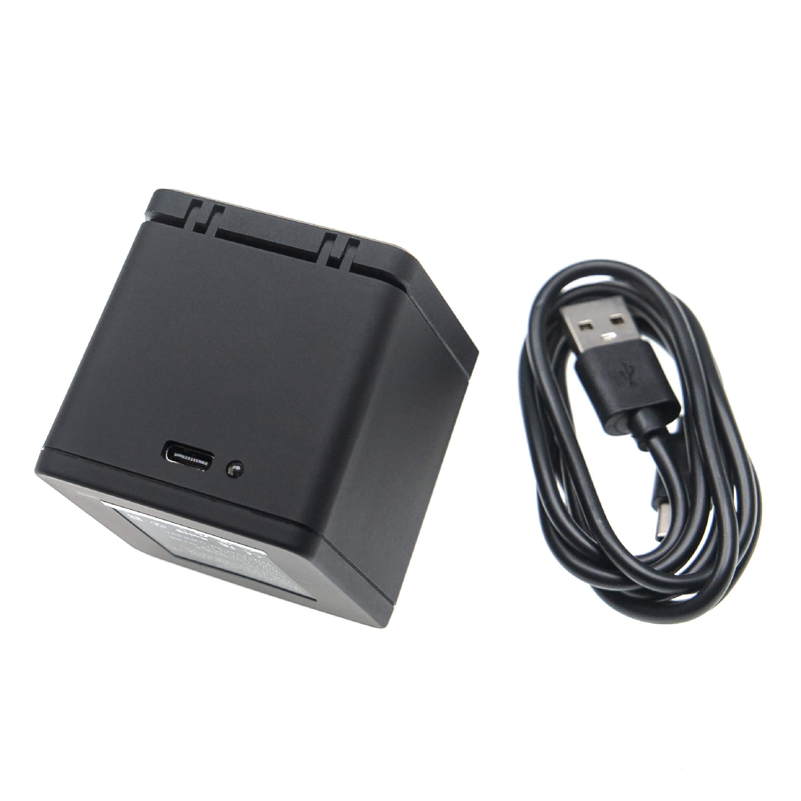 Cargador USB-C + cable USB-C para cámara GoPro Hero 10, Hero 11, Hero 9 - 0,7 A, 4,4 V