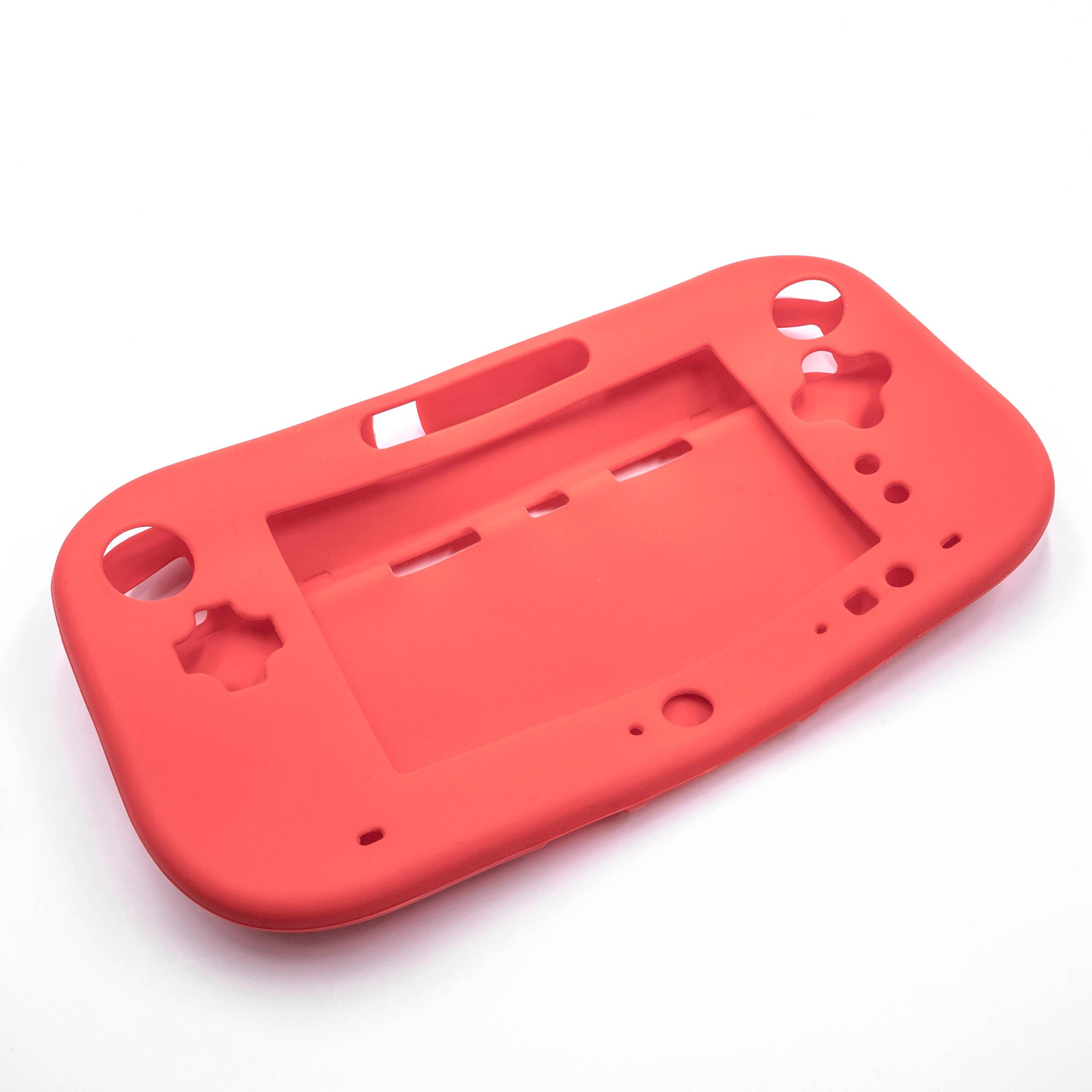 Hülle passend für Nintendo Wii U Gamepad Spielekonsole - Case Silikon Rot