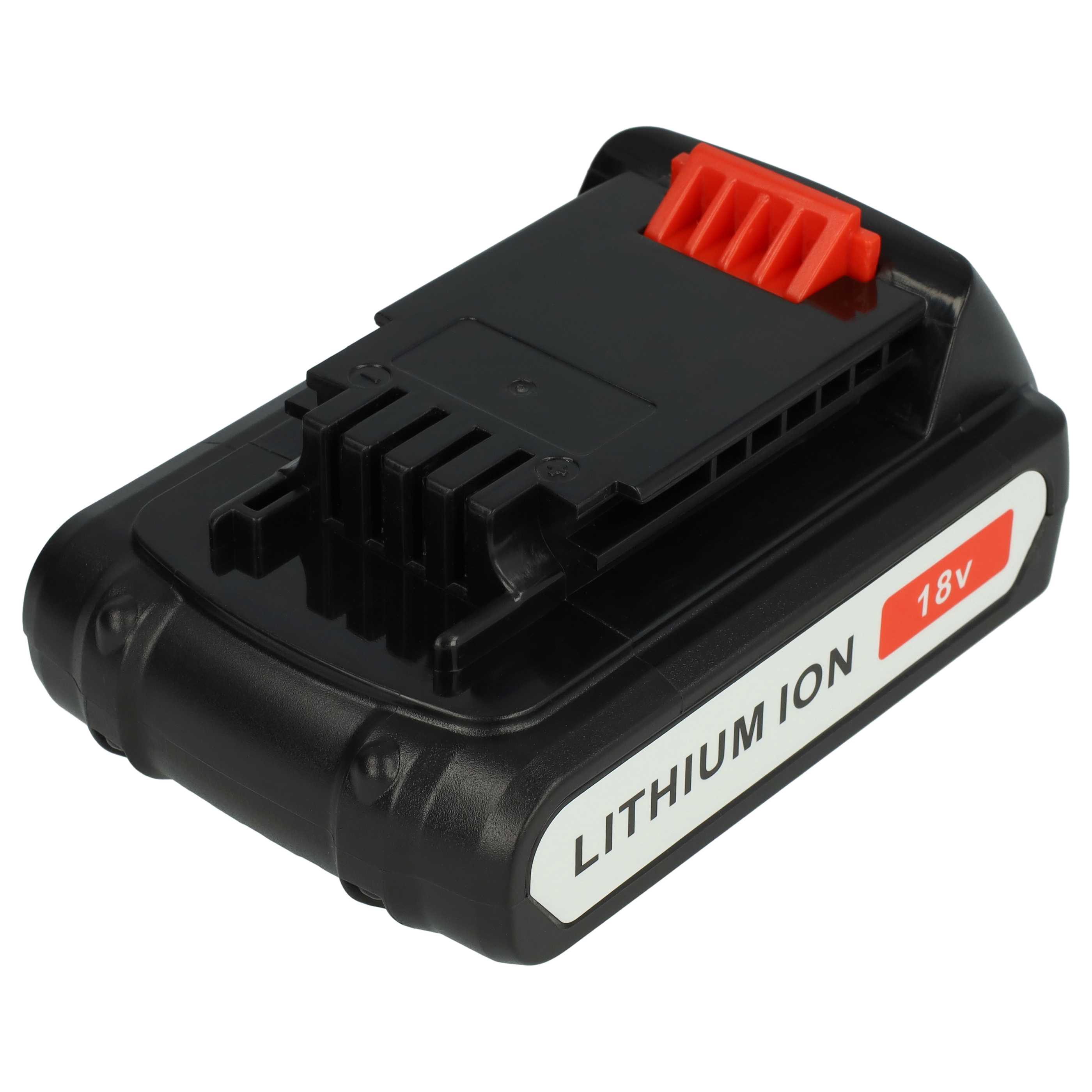 2x Akumulator do elektronarzędzi zamiennik Black & Decker BL1318, BL1518, BL1518-XJ - 1,5 Ah 18 V Li-Ion