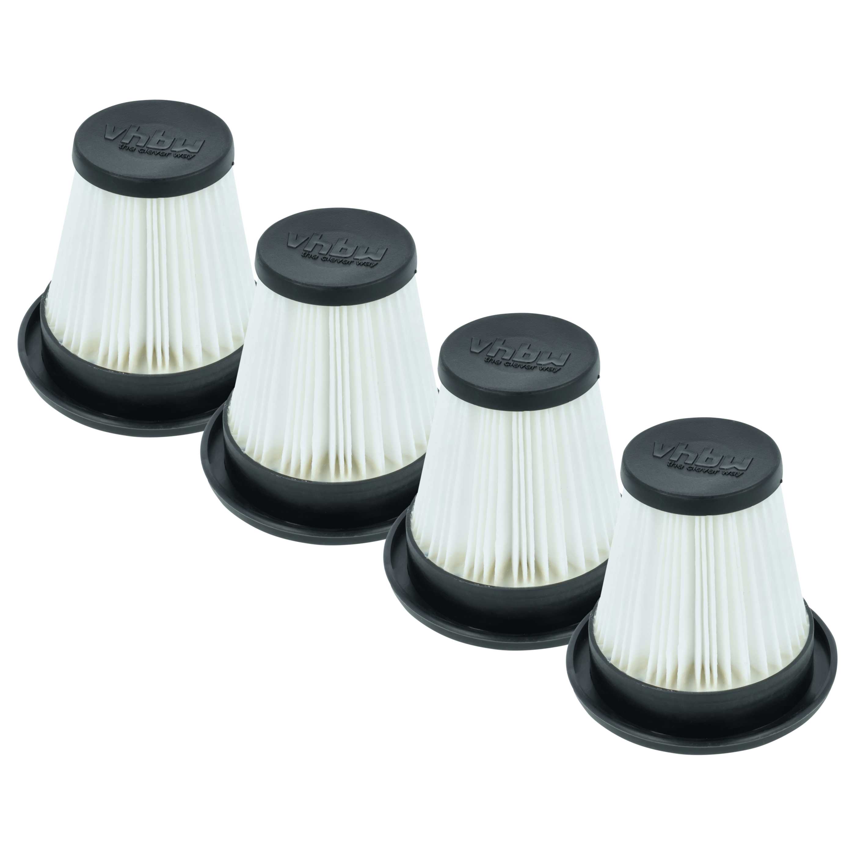 4x Filtercartridge filter replaces Stihl SA030801900 for Stihl Vacuum Cleaner, black / white