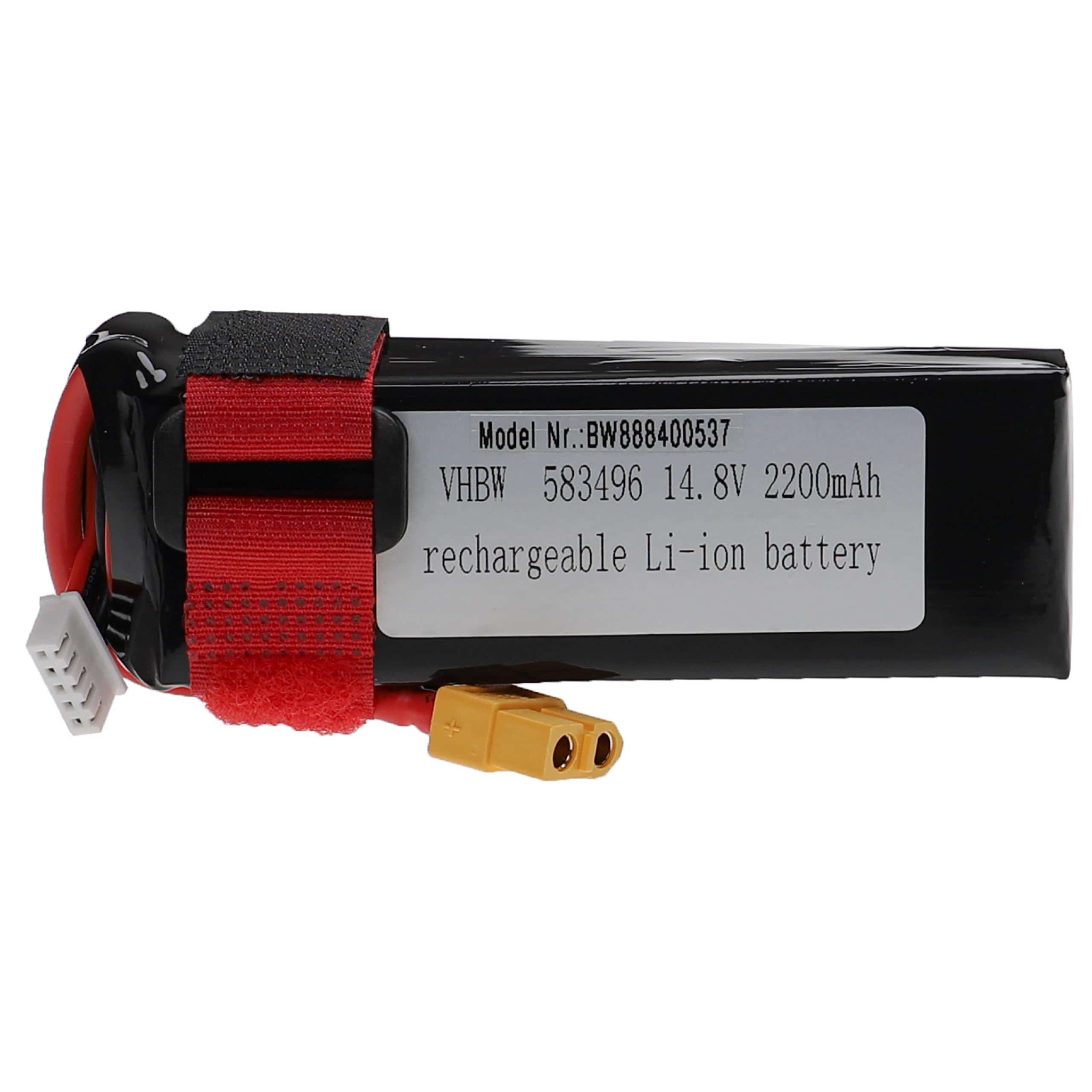Batterie modèle radio-télécommandé - 2200mAh 14,8V Li-polymère, XT60