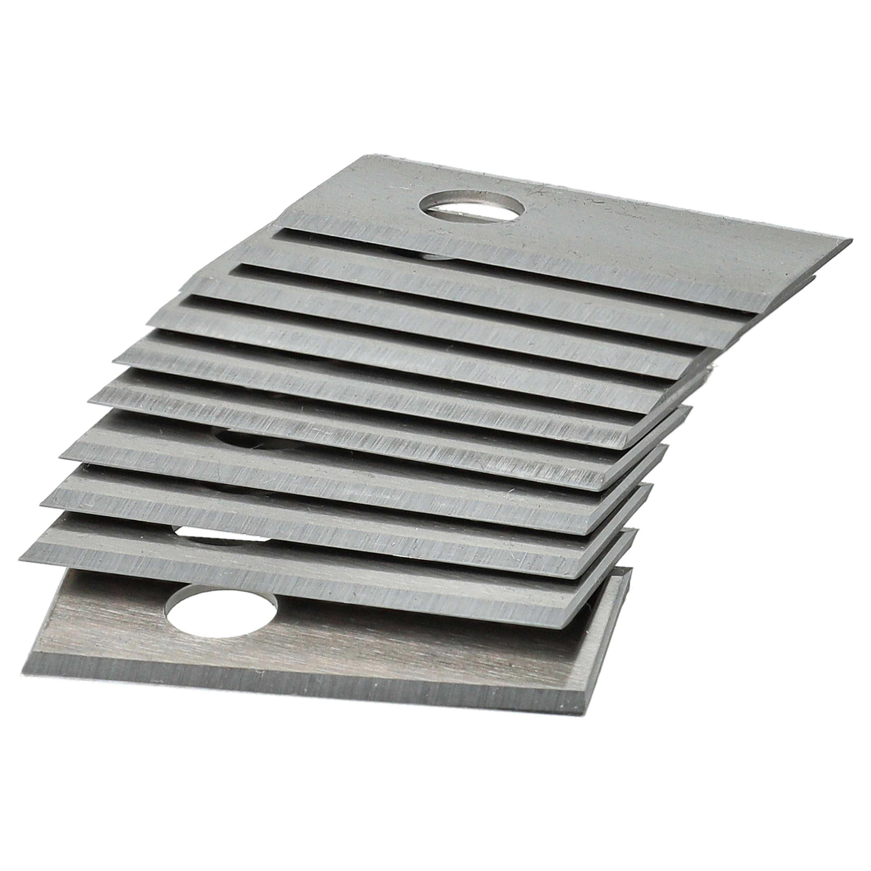 30x Exchange Blade replaces Kress KA0002, KA0001, 6924328318552 Cordless Lawnmower etc.stainless steel, Silver