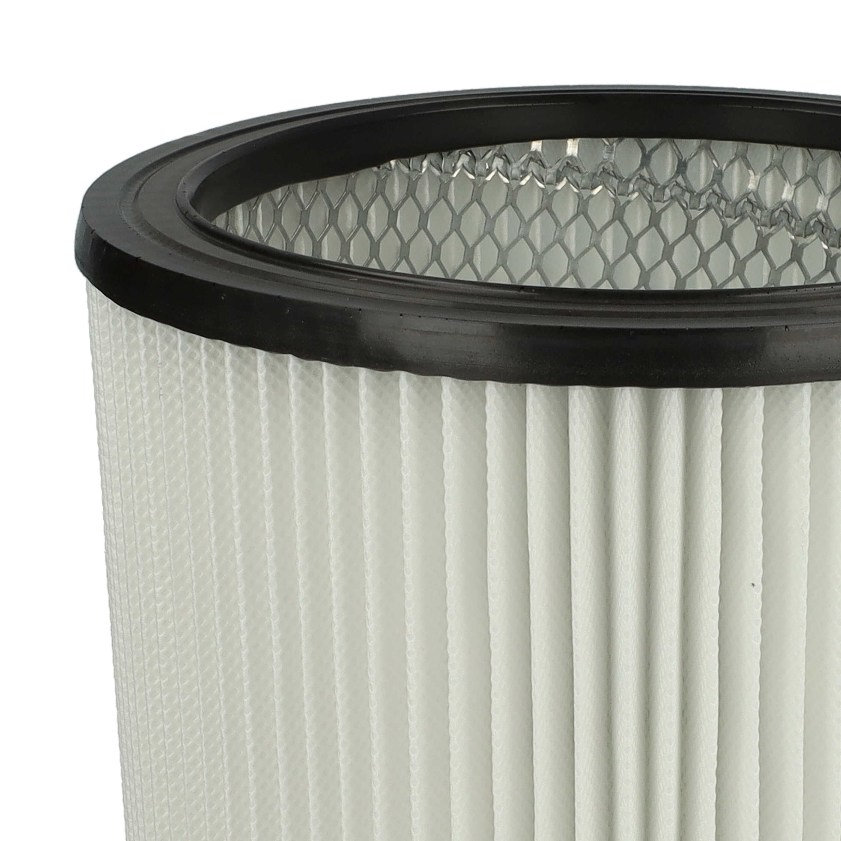 cartridge filter / round filter replaces Masko 13297, 4260486781169 for Masko Vacuum Cleaner, black / white