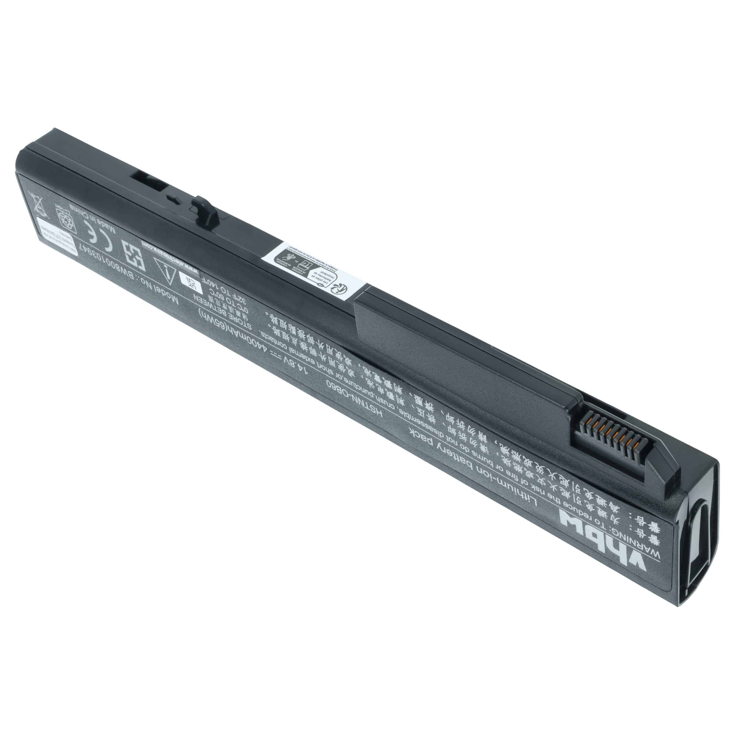 Akumulator do laptopa zamiennik HP 493976-001, 484788-001, 458274-421 - 4400 mAh 14,8 V Li-Ion, czarny