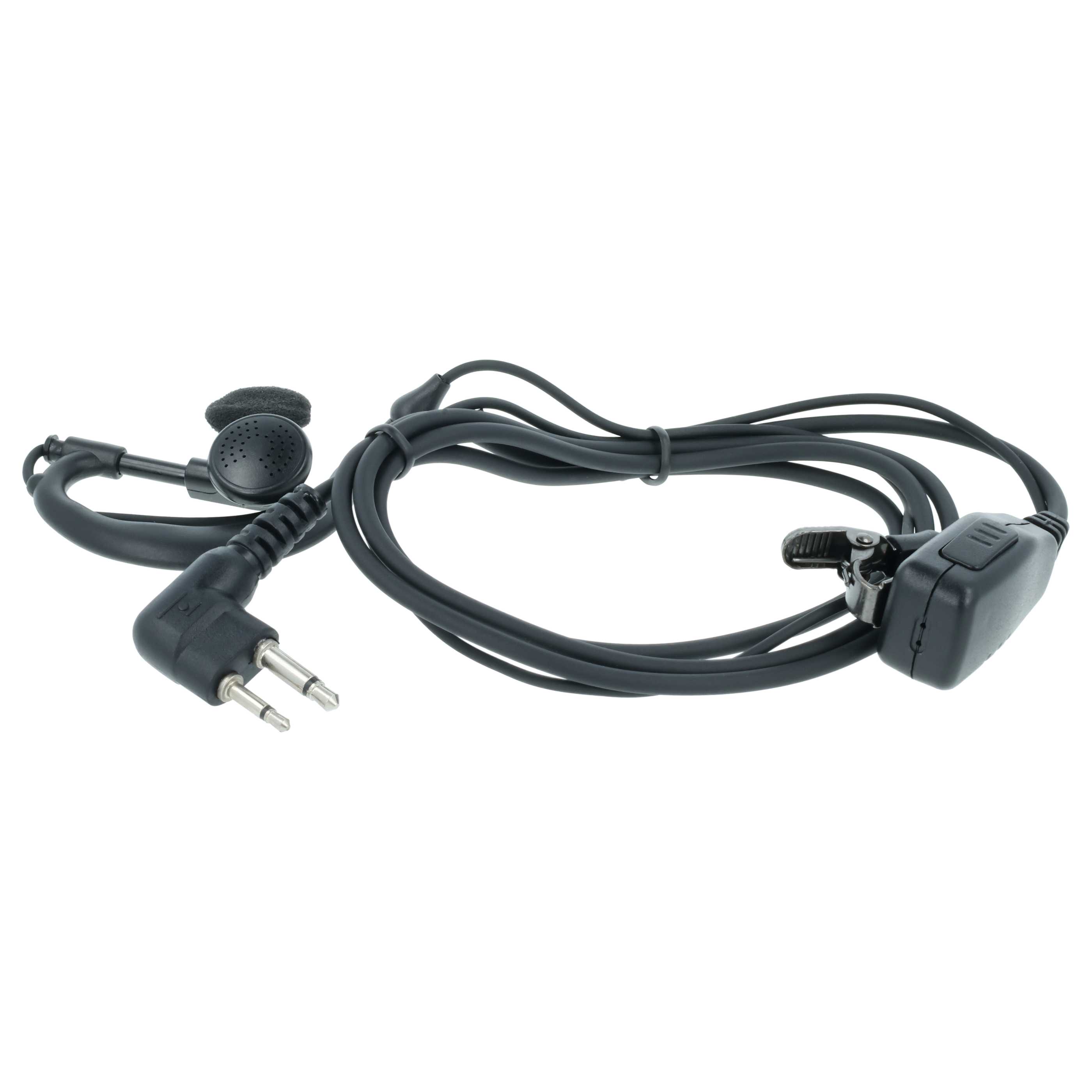 10x Security Radio Headset suitable for Motorola GP300 - "Take Call Button", Clip Mount