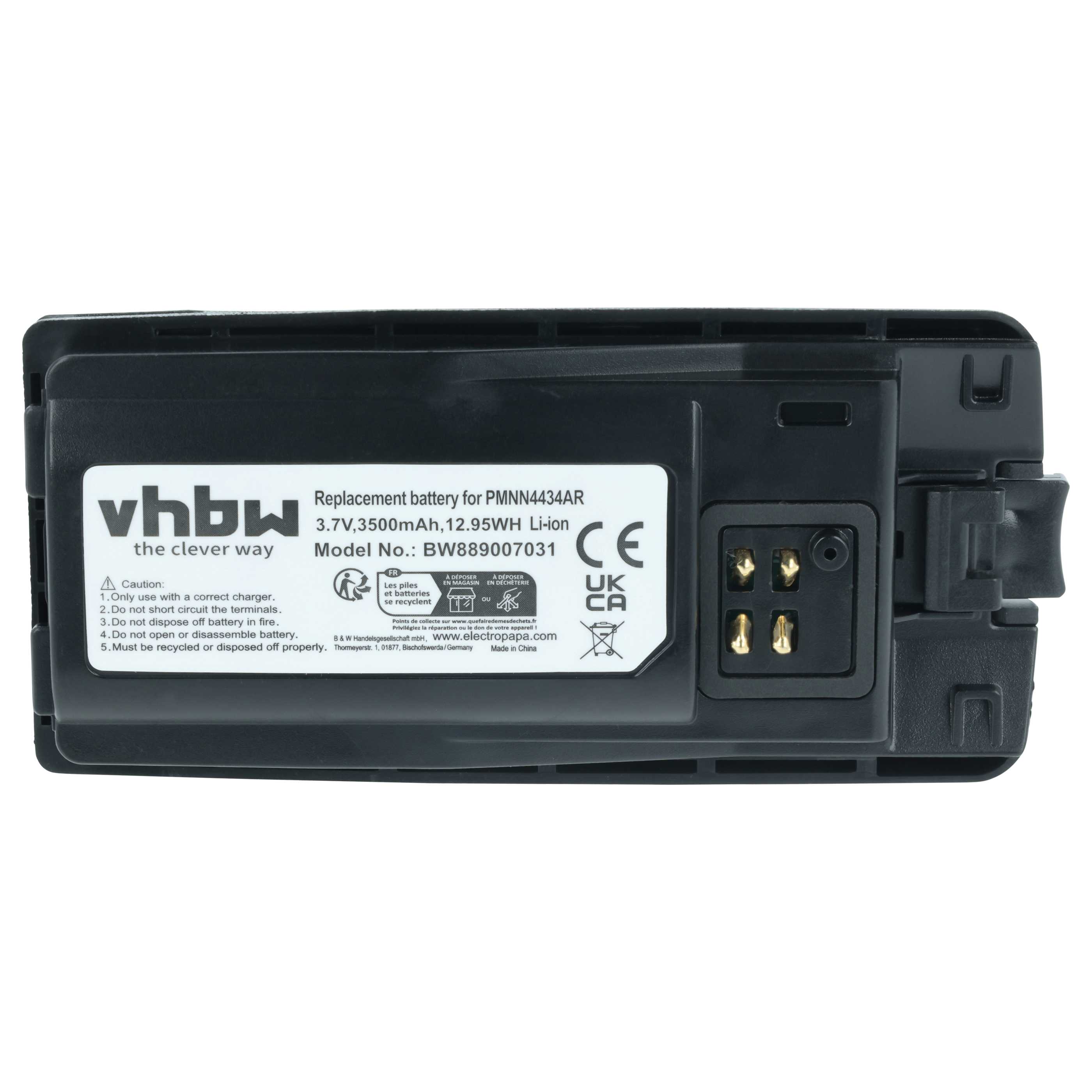 Radio 10x Battery replaces Motorola PMLN6394A, PMLN6394, MNN4453AR, PMNN4434 - 3500 mAh 3.7 V Li-Ion