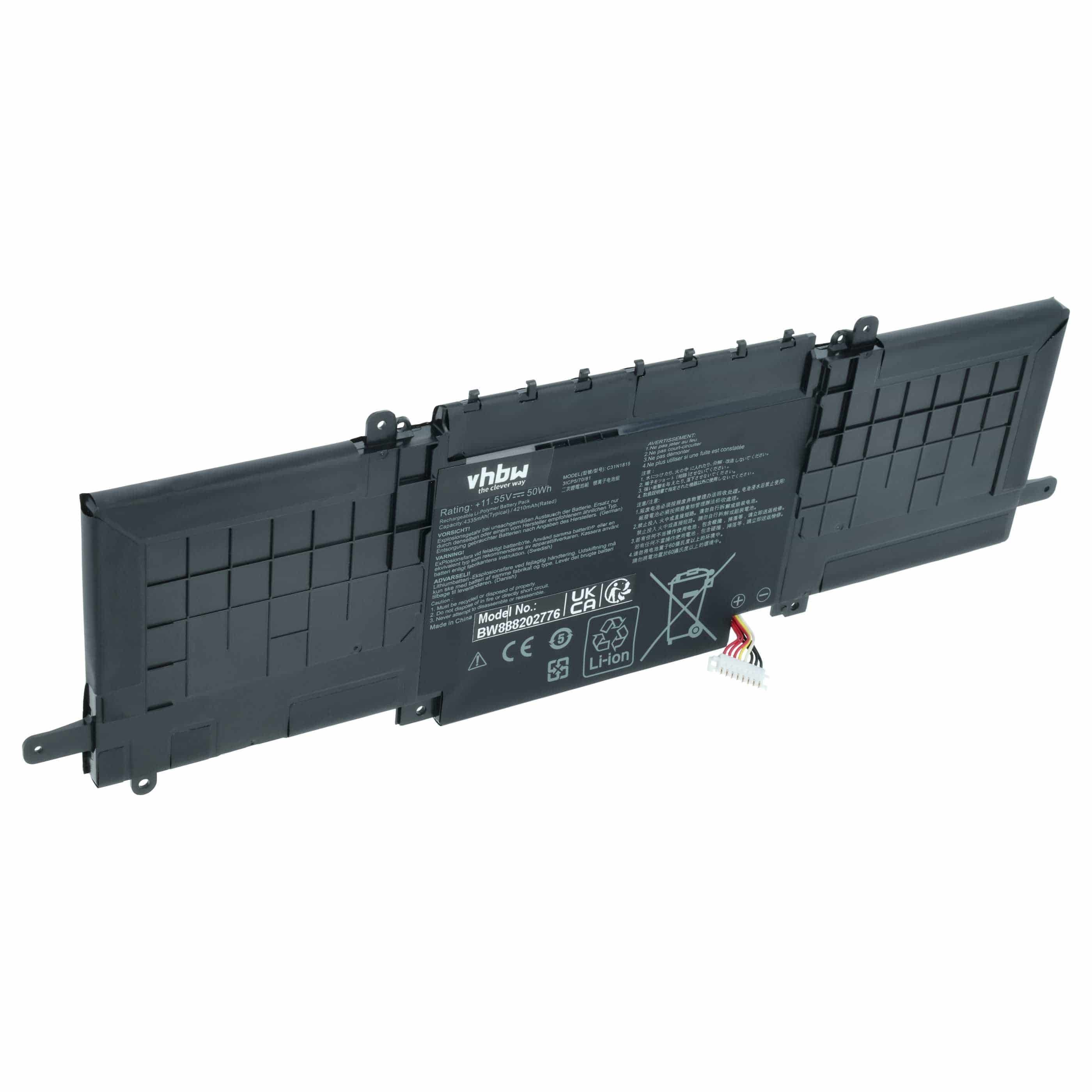 Akumulator do laptopa zamiennik Asus C31N1815, 0B200-03150000, B31BIEH - 4250 mAh 11,55 V LiPo