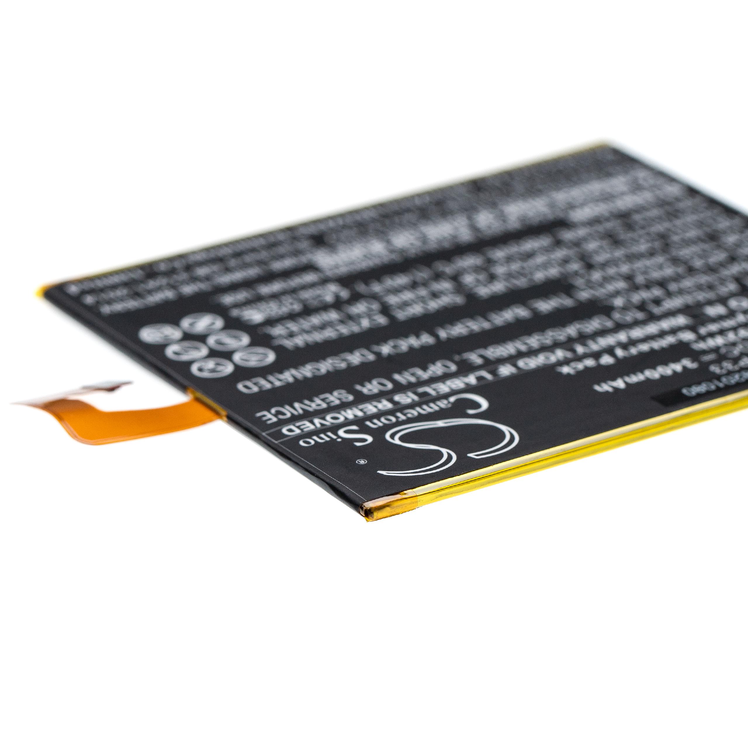 Batterie remplace Lenovo L16D1P33 pour tablette - 3400mAh 3,8V Li-polymère