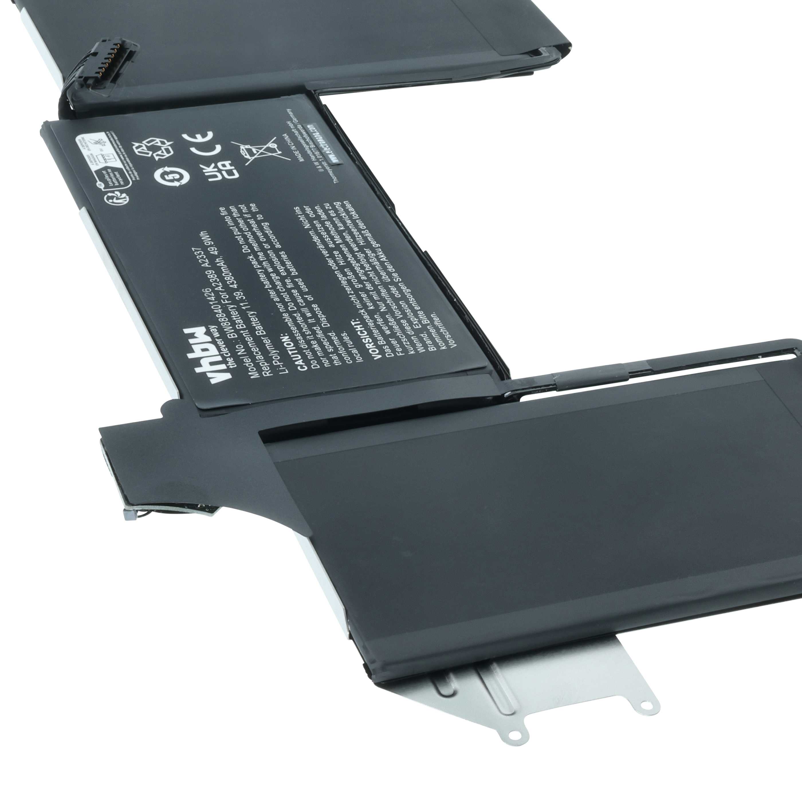 Batteria sostituisce Apple A2337, 616-00535, A1965, 080-333-4000 per notebook - 4300mAh 11,4V Li-Poly