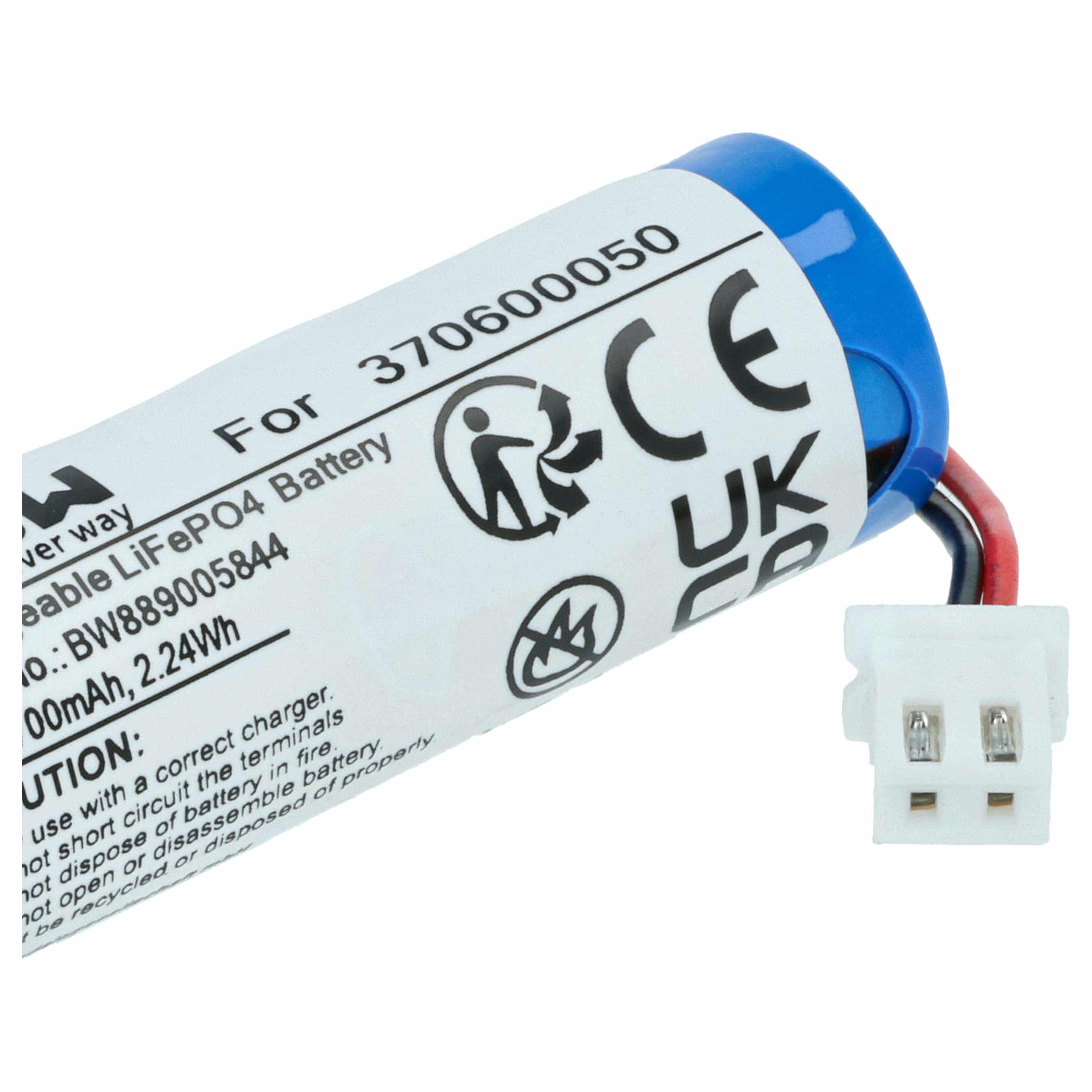 Batterie (2 pcs.) remplace Carrera 370600050 modèle radio-télécommandé - 700mAh 3,2V LiFePO4, JST ZH