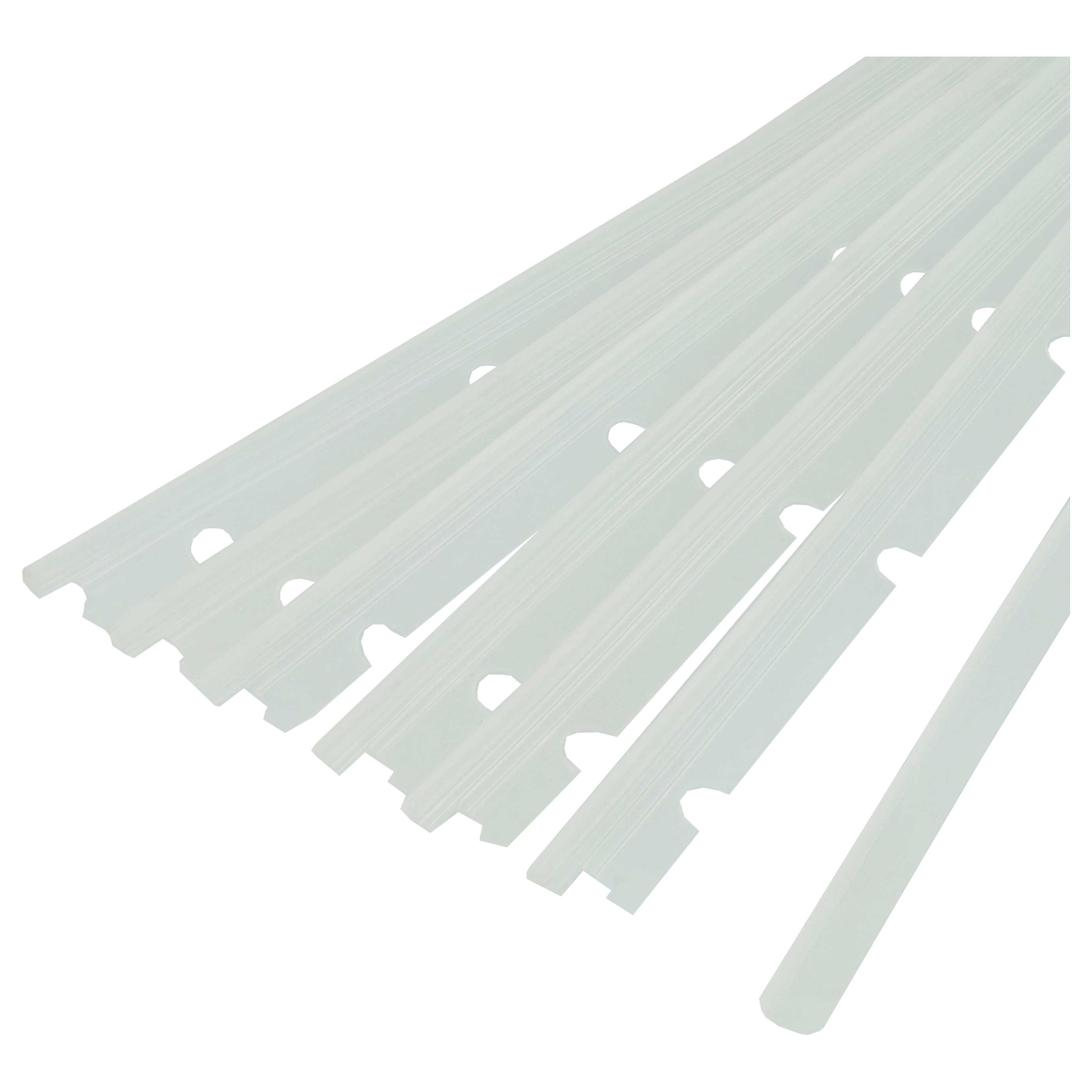 6x Rubber Lip suitable for Neato XV Essential Robot Vacuum Cleaner - With Slats, Incl. Pulling-Off Device